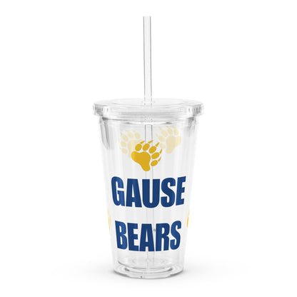 Gause Bears Clear plastic tumbler