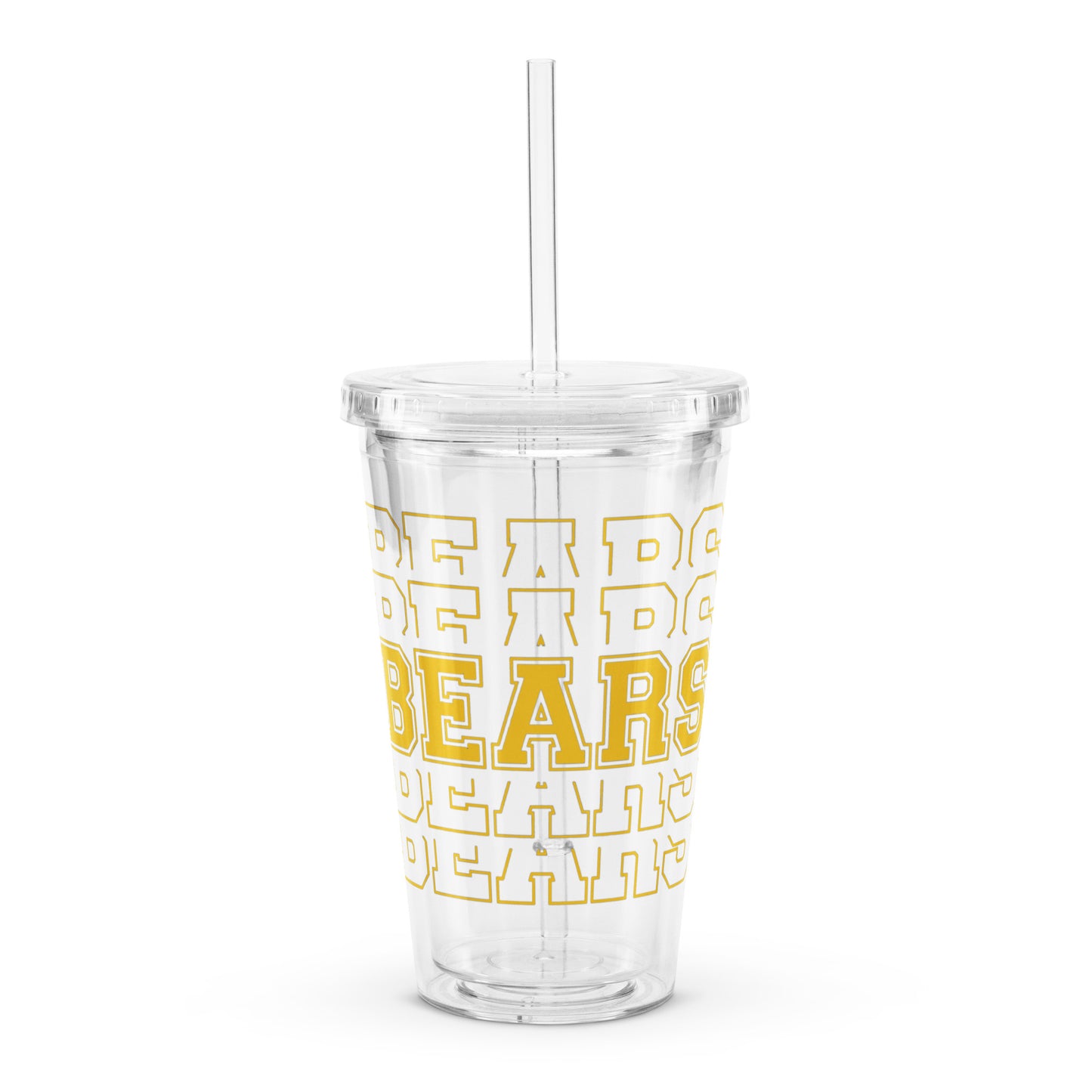 Gause Bears Clear plastic tumbler