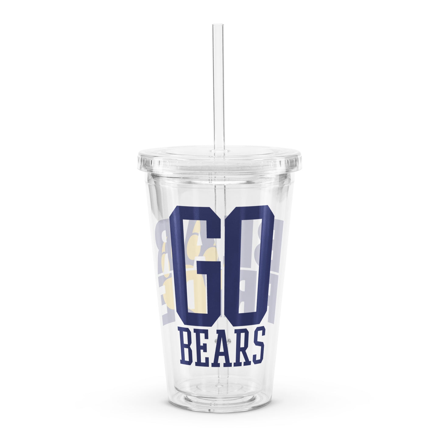 Gause Bears Clear plastic tumbler