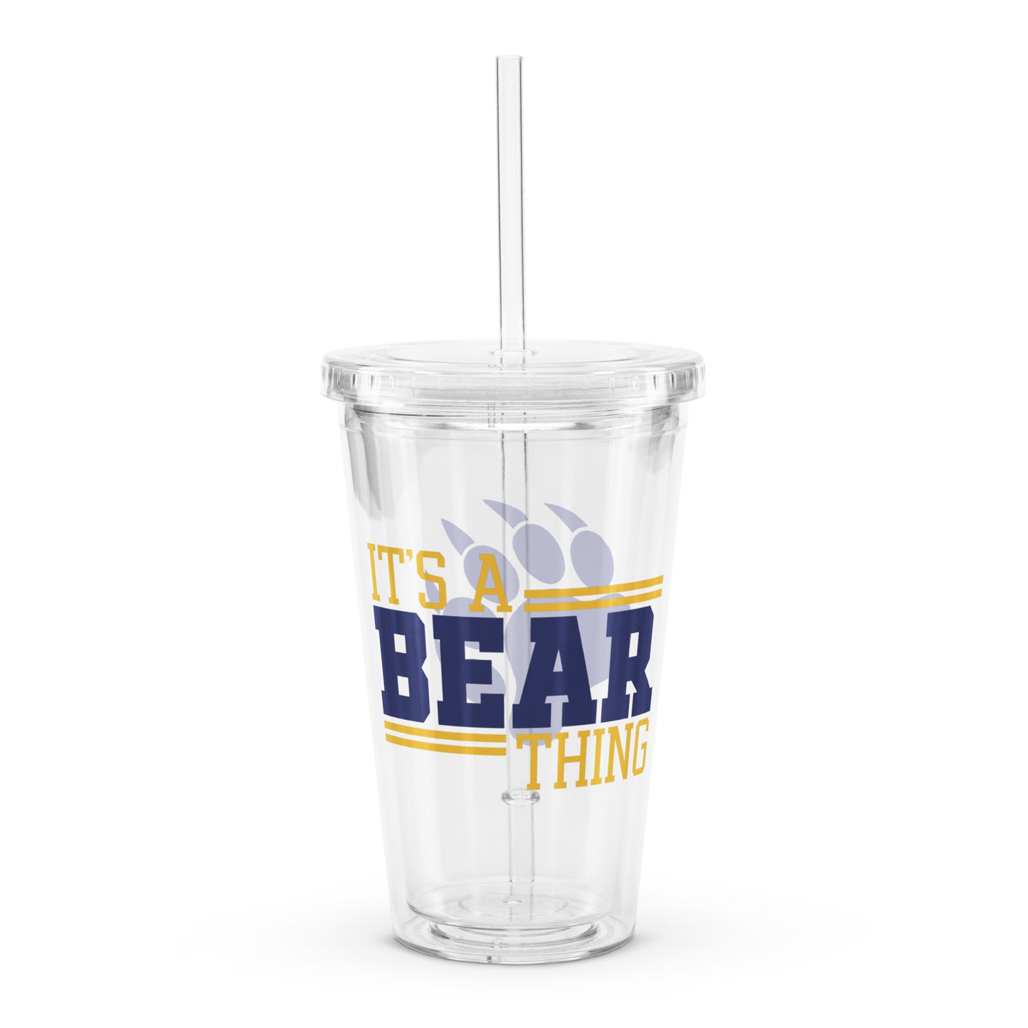 Gause Bears Clear plastic tumbler