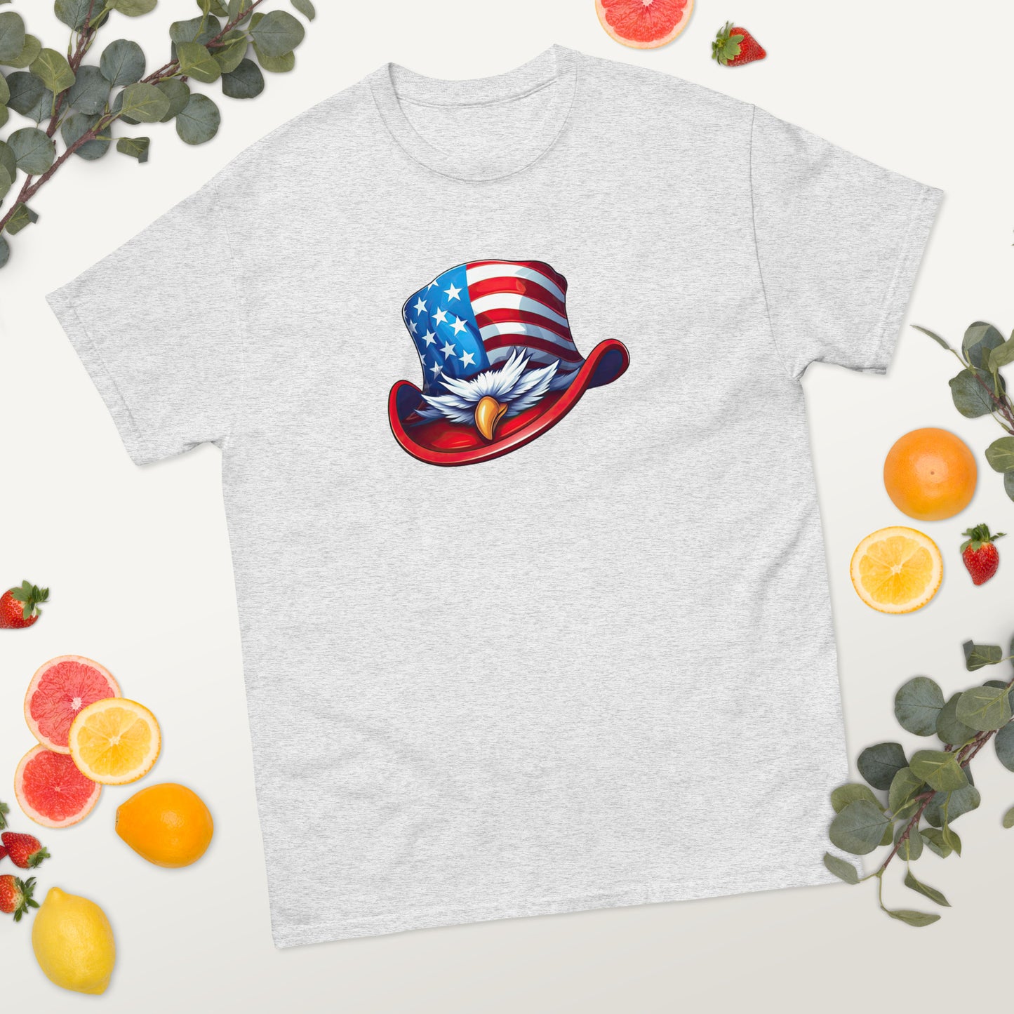 American Eagle Top Hat - 4th of July - America classic tee