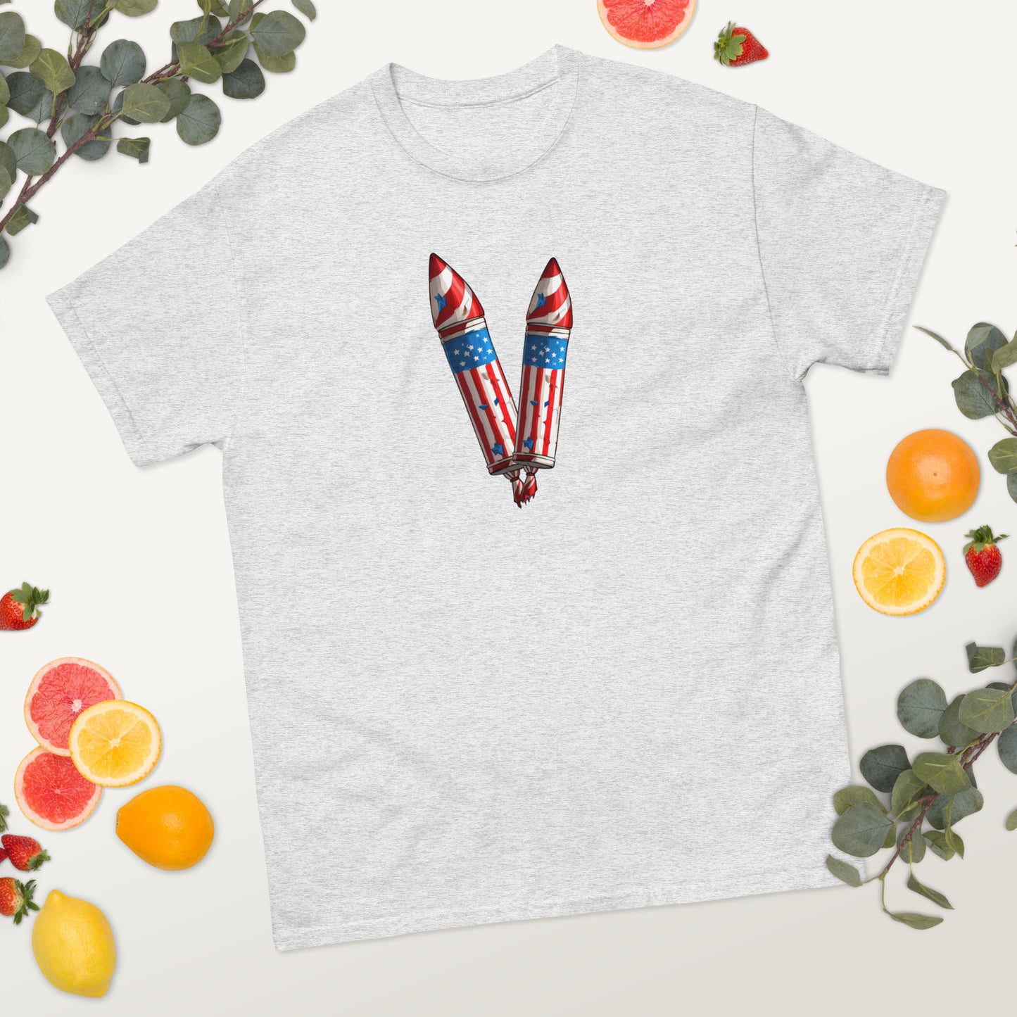 American Flag Fireworks - 4th of July - America classic tee