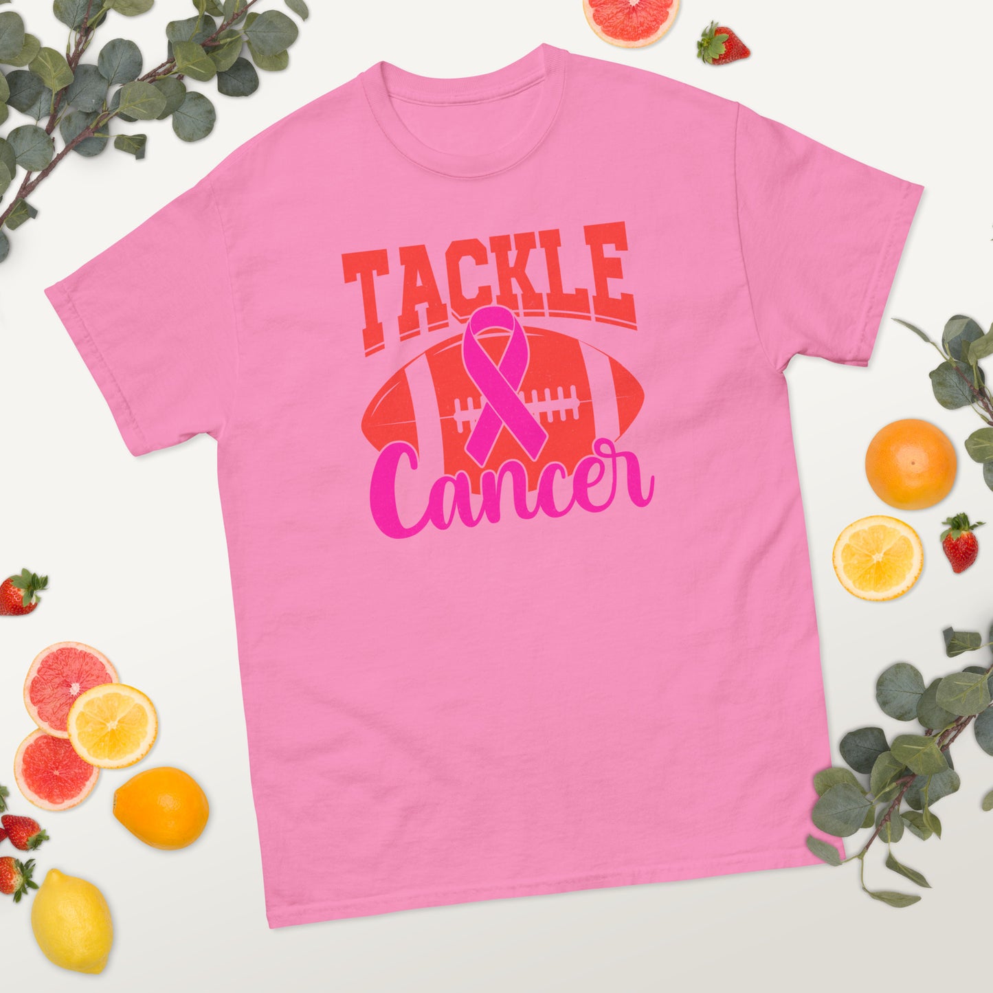 Breast Cancer Awareness Football Tackle Cancer Tee