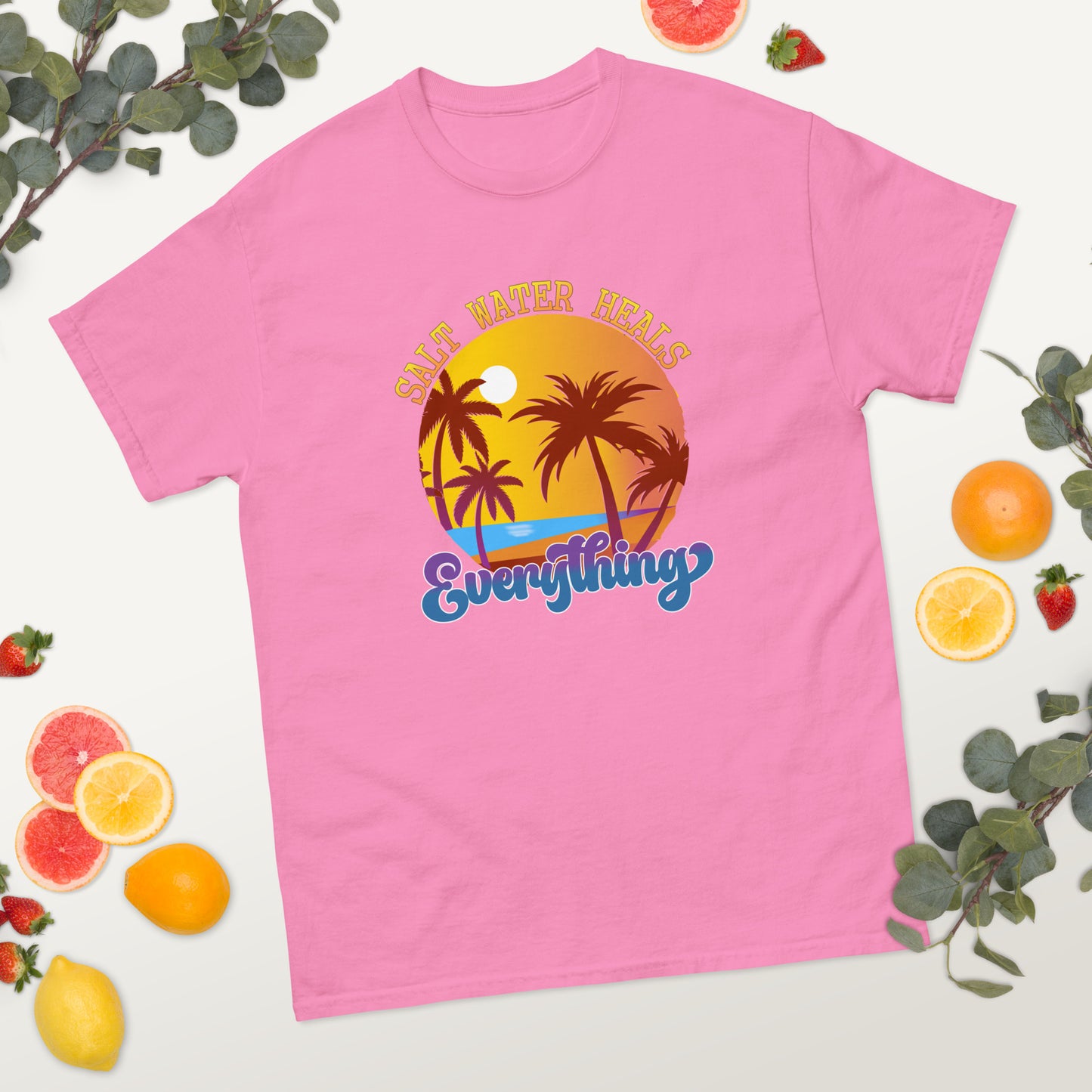 Salt Water Heals Everything Beach Summer classic tee