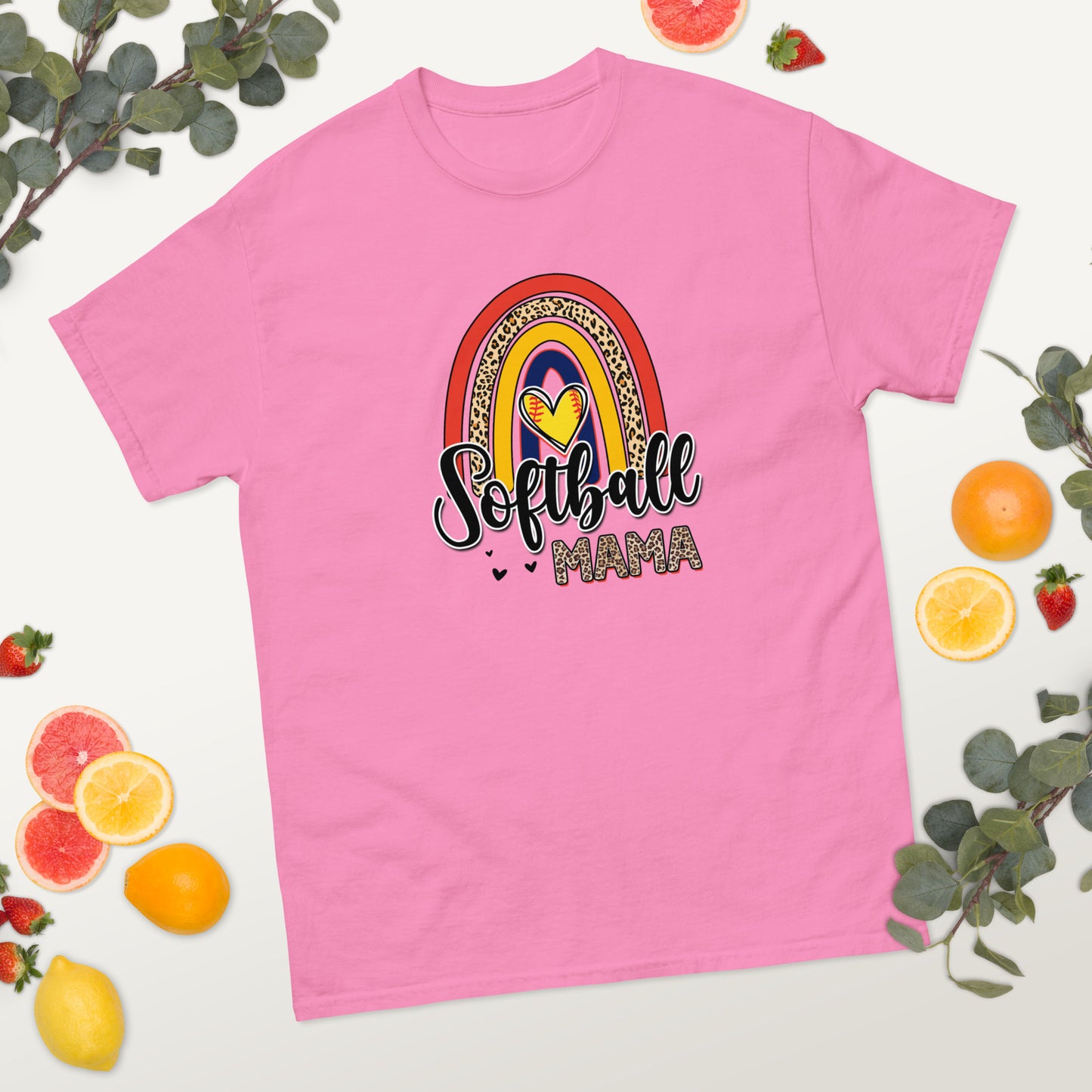 Softball Mama Rainbow classic tee