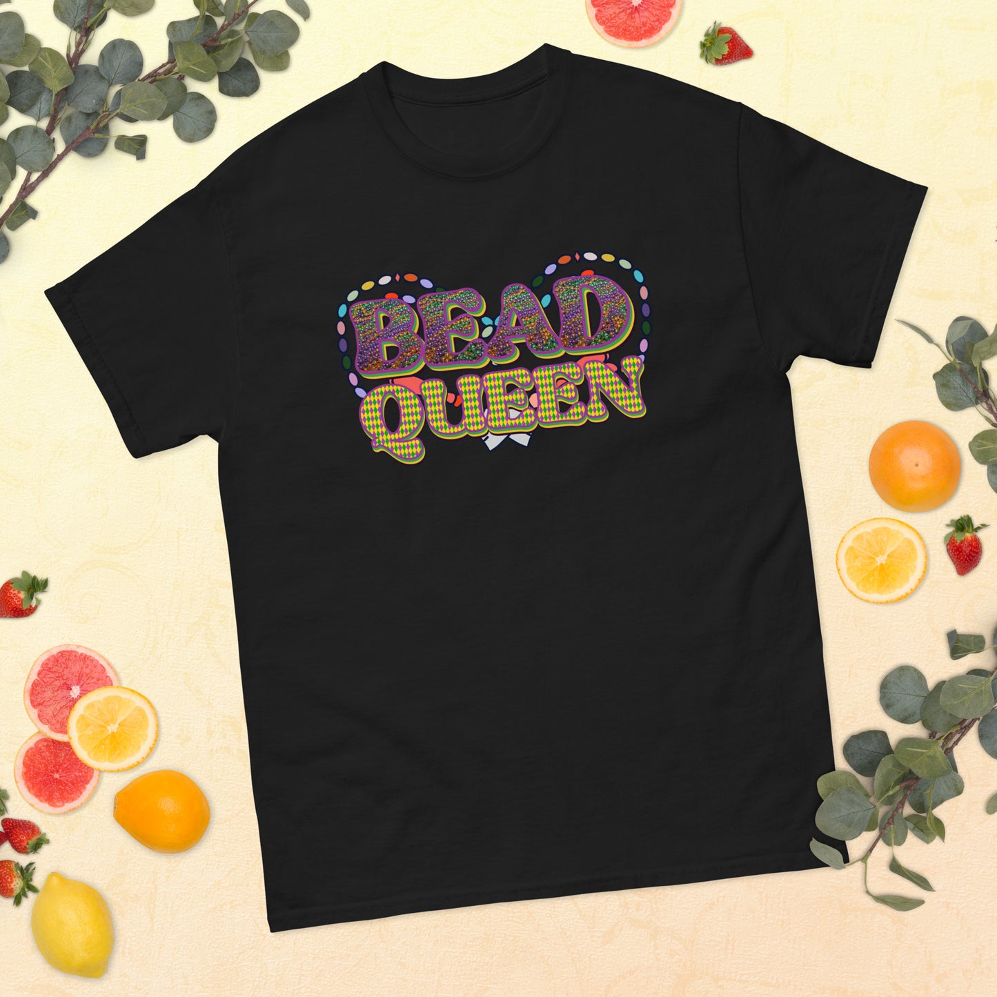 Bead Queen Mardi Gras classic tee