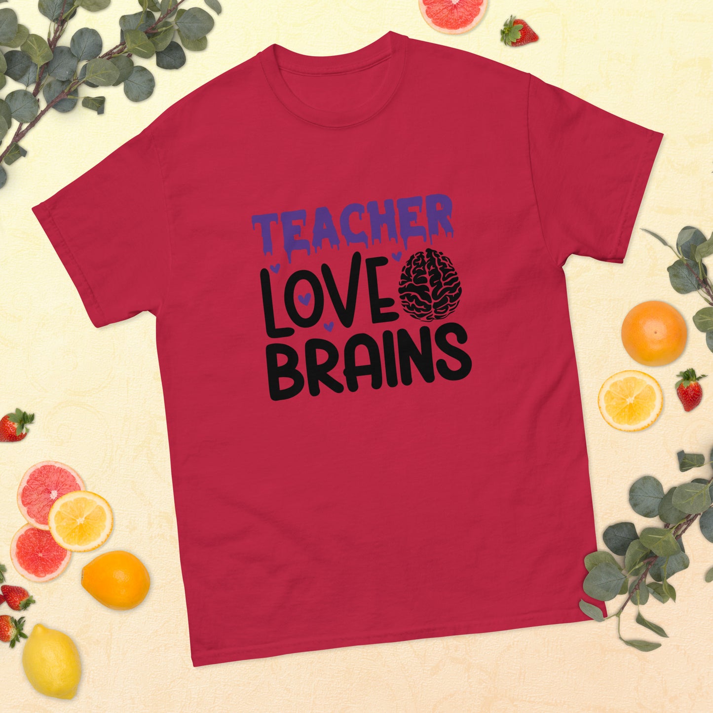 Teacher Love Brains Halloween Tee