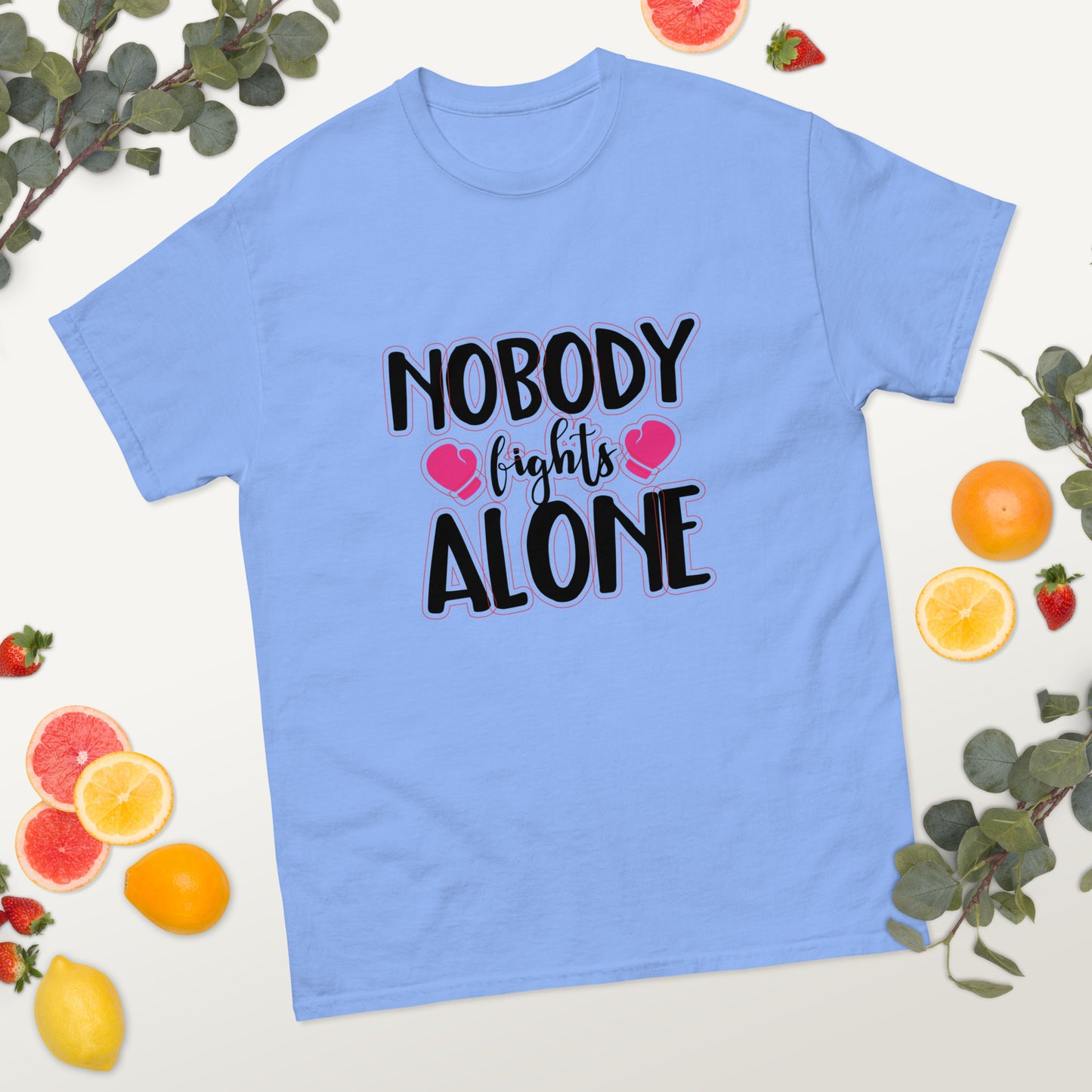 Breast Cancer Awareness Nobody Fights Alone Tee