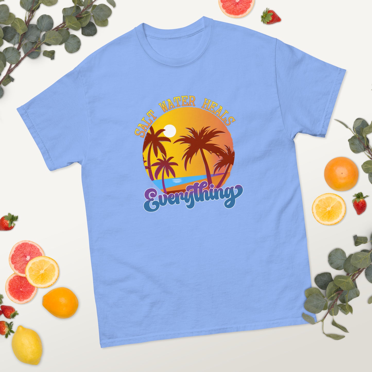 Salt Water Heals Everything Beach Summer classic tee