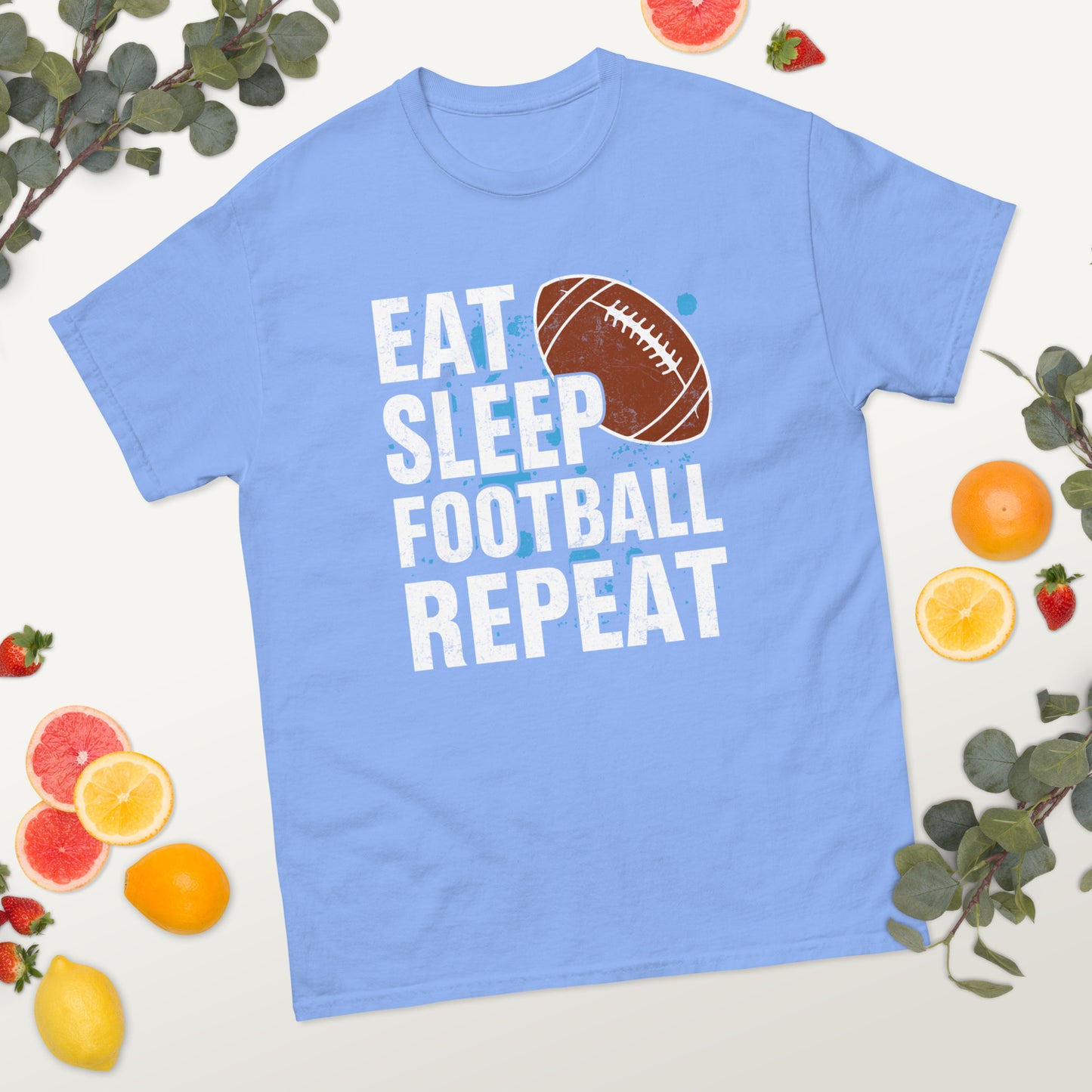 Eat Sleep Football Repeat classic tee