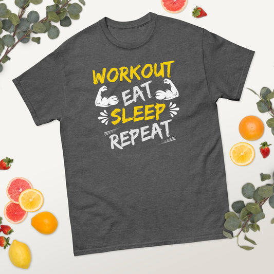 Workout Eat Sleep Repeat Gym classic tee