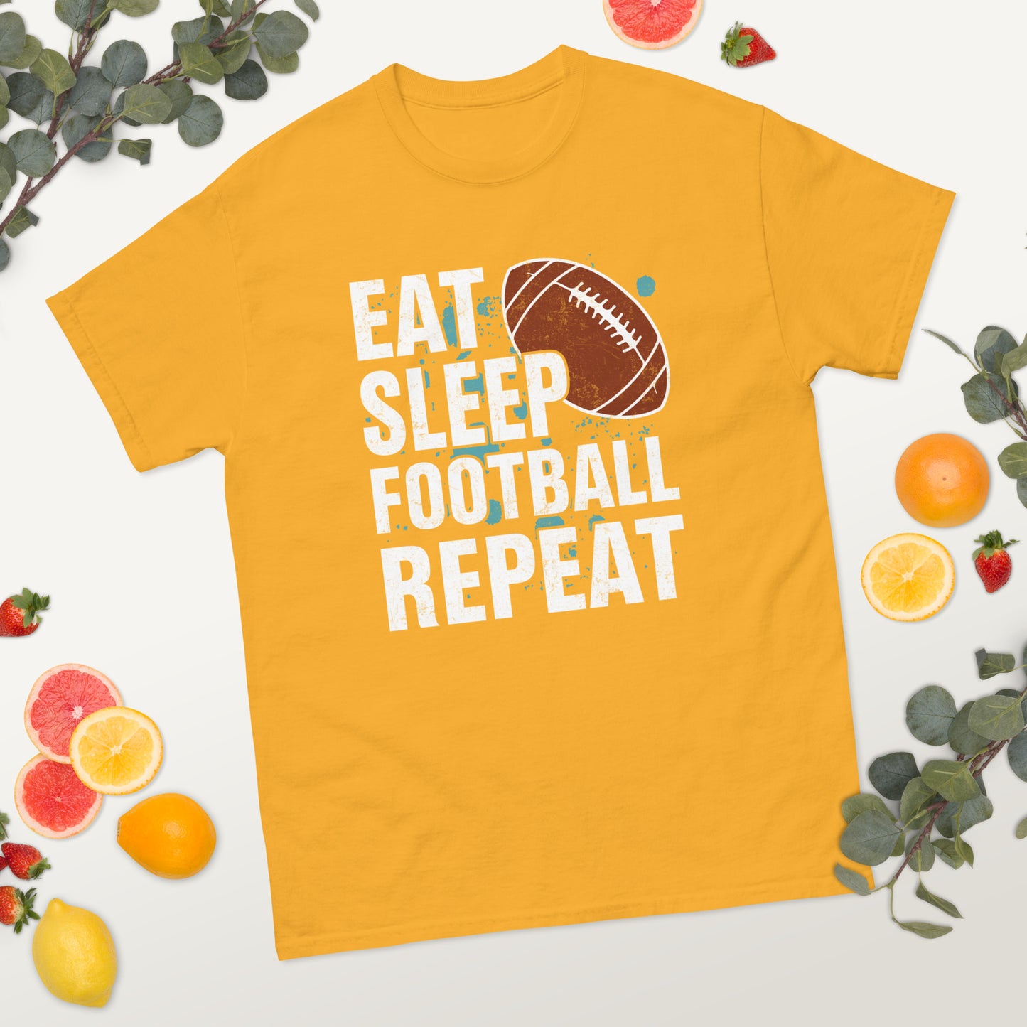 Eat Sleep Football Repeat classic tee