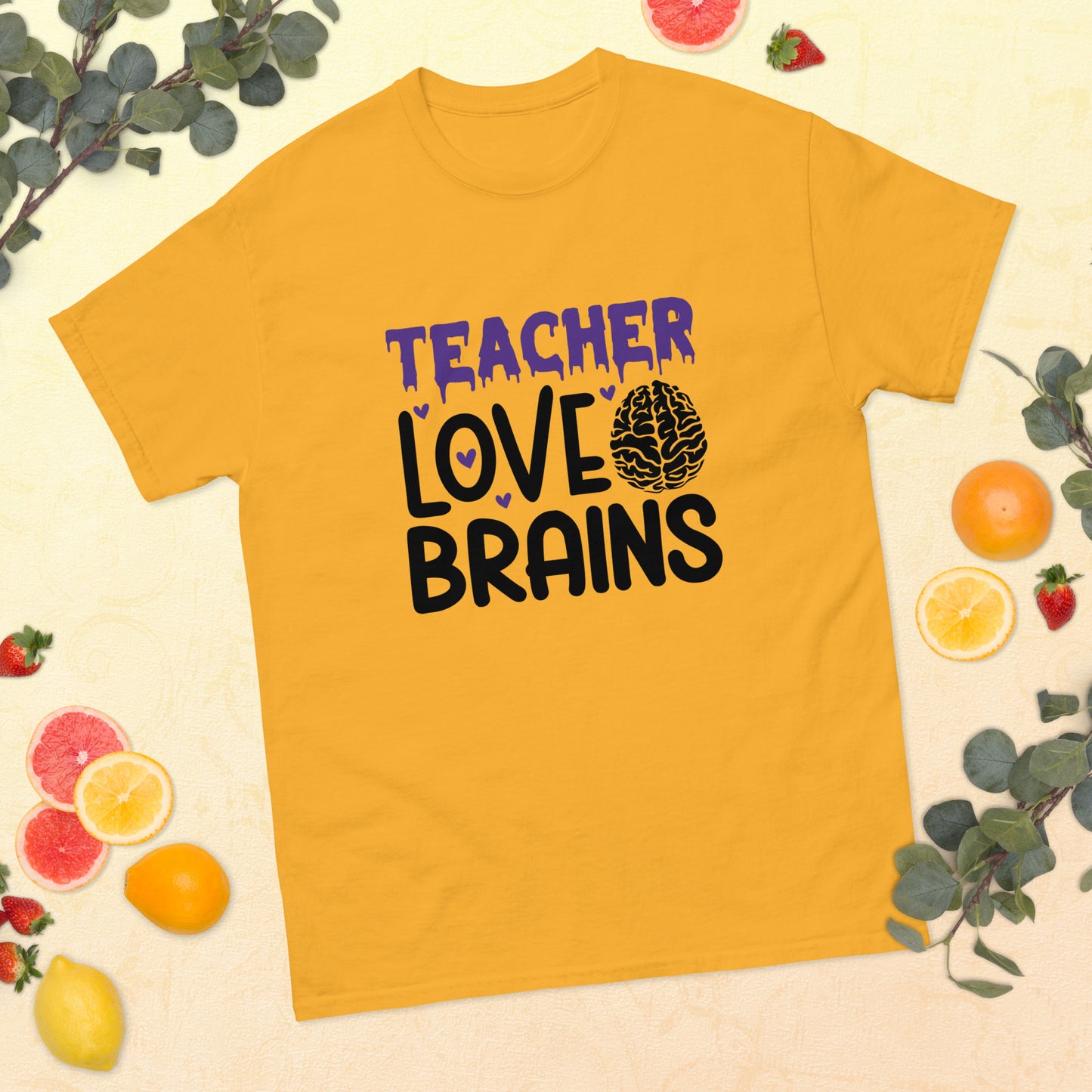 Teacher Love Brains Halloween Tee