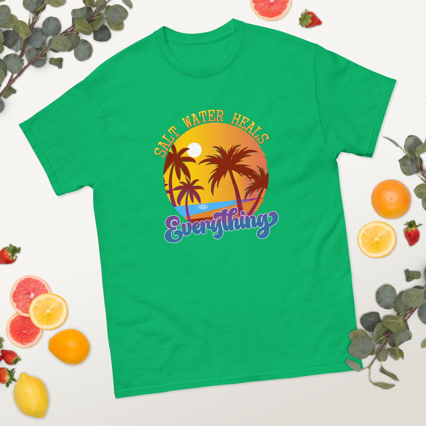 Salt Water Heals Everything Beach Summer classic tee