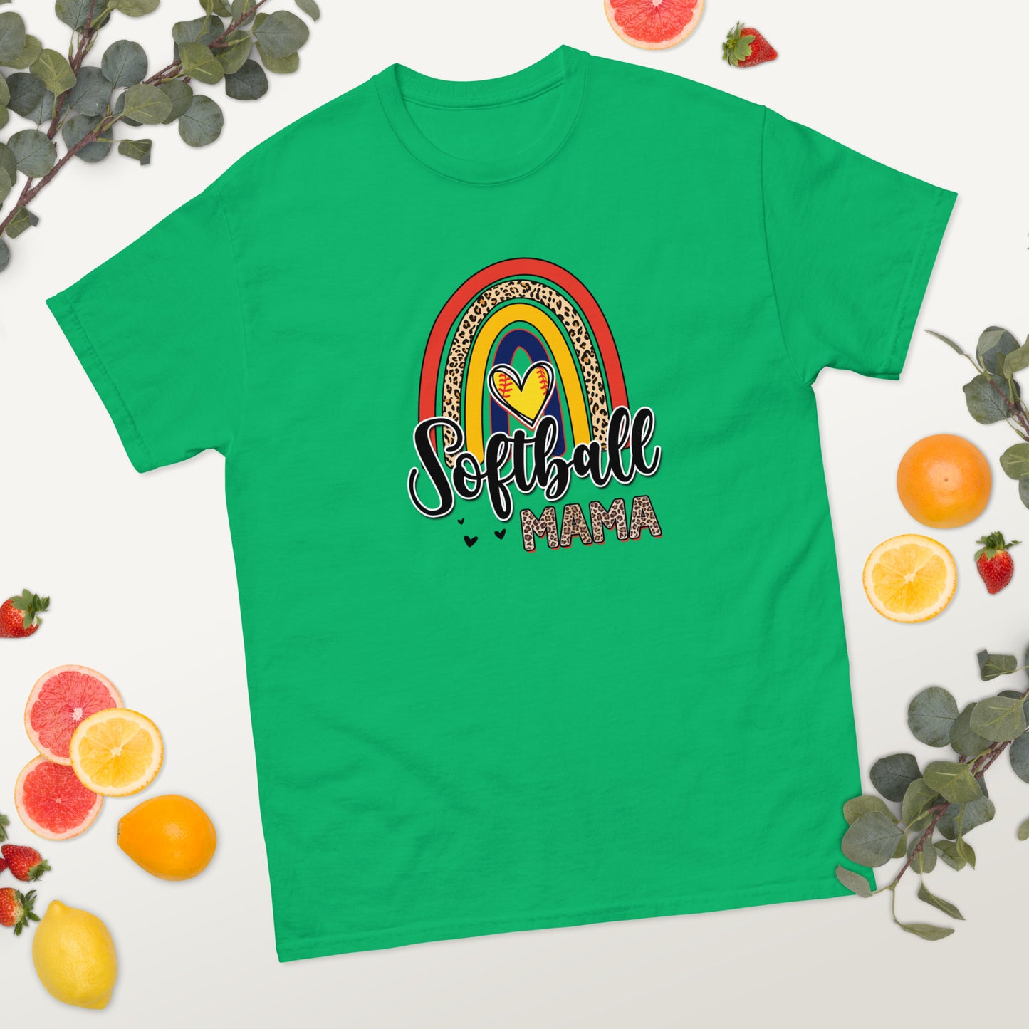 Softball Mama Rainbow classic tee