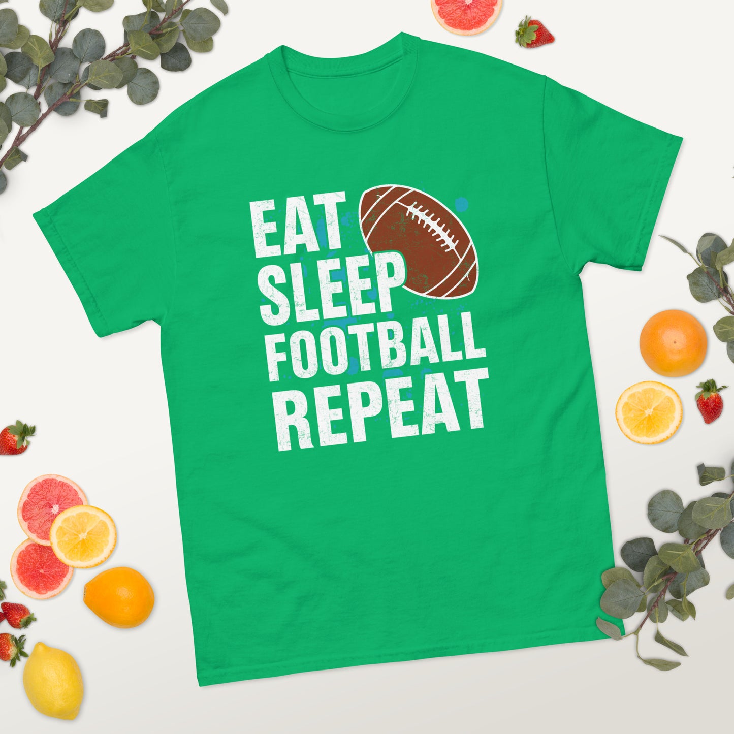 Eat Sleep Football Repeat classic tee