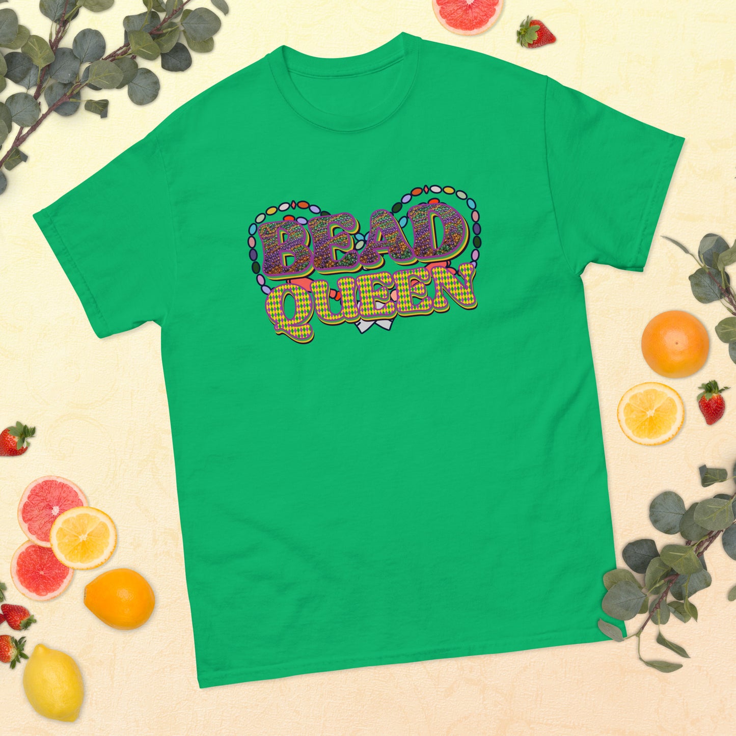 Bead Queen Mardi Gras classic tee