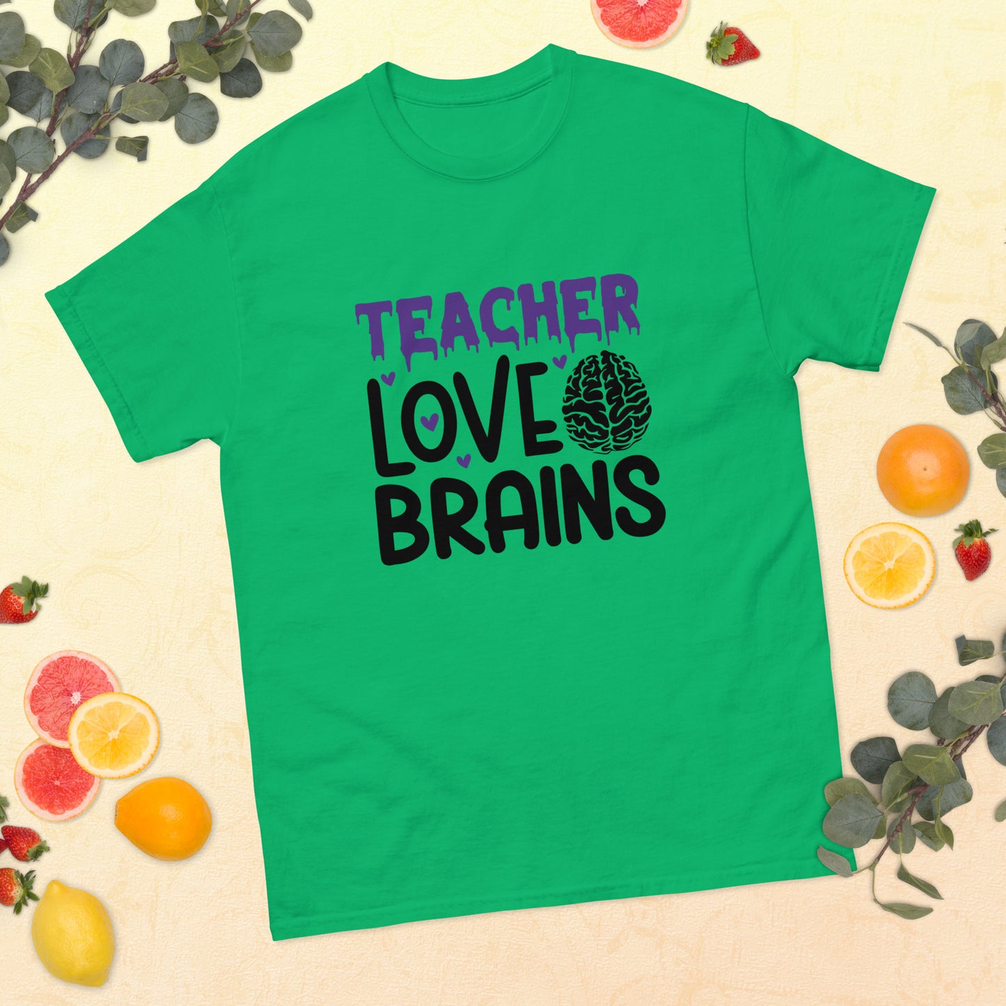 Teacher Love Brains Halloween Tee