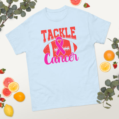 Breast Cancer Awareness Football Tackle Cancer Tee