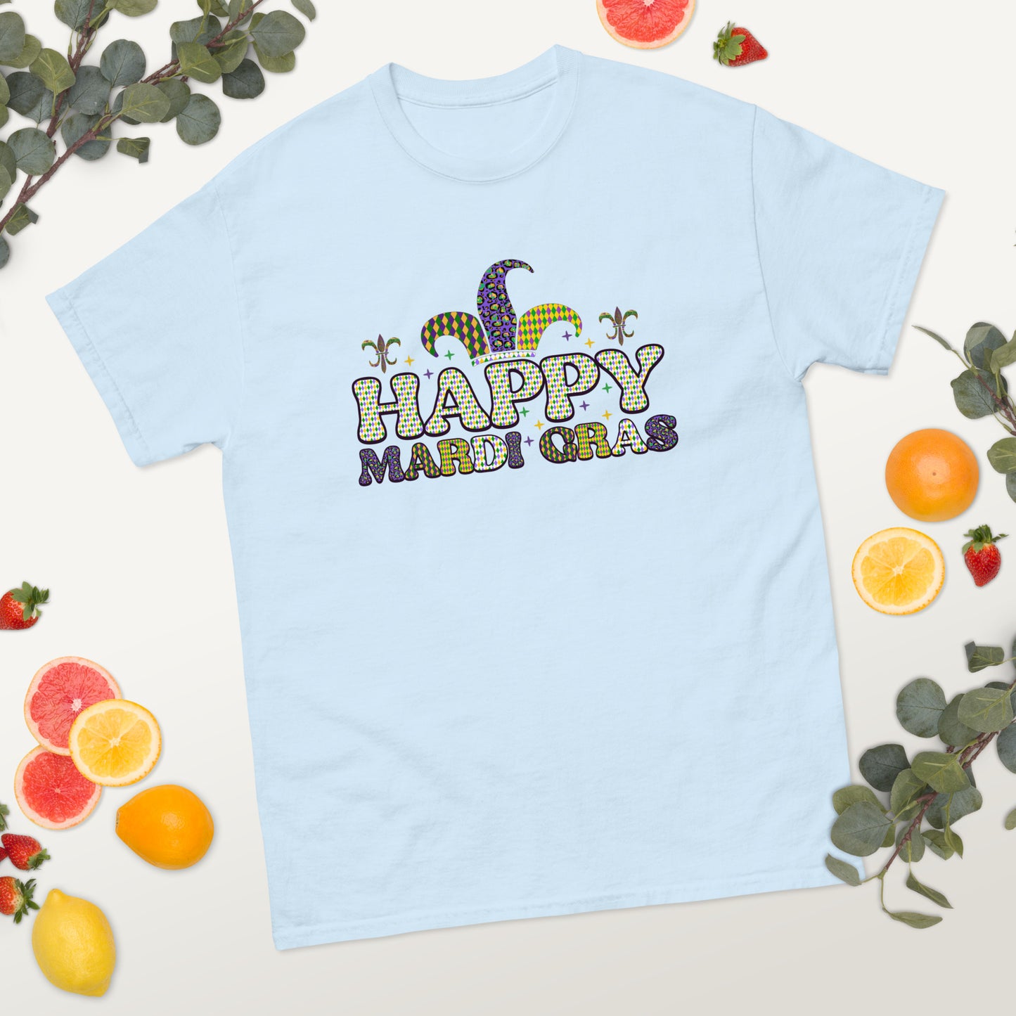 Happy Mardi Gras classic tee