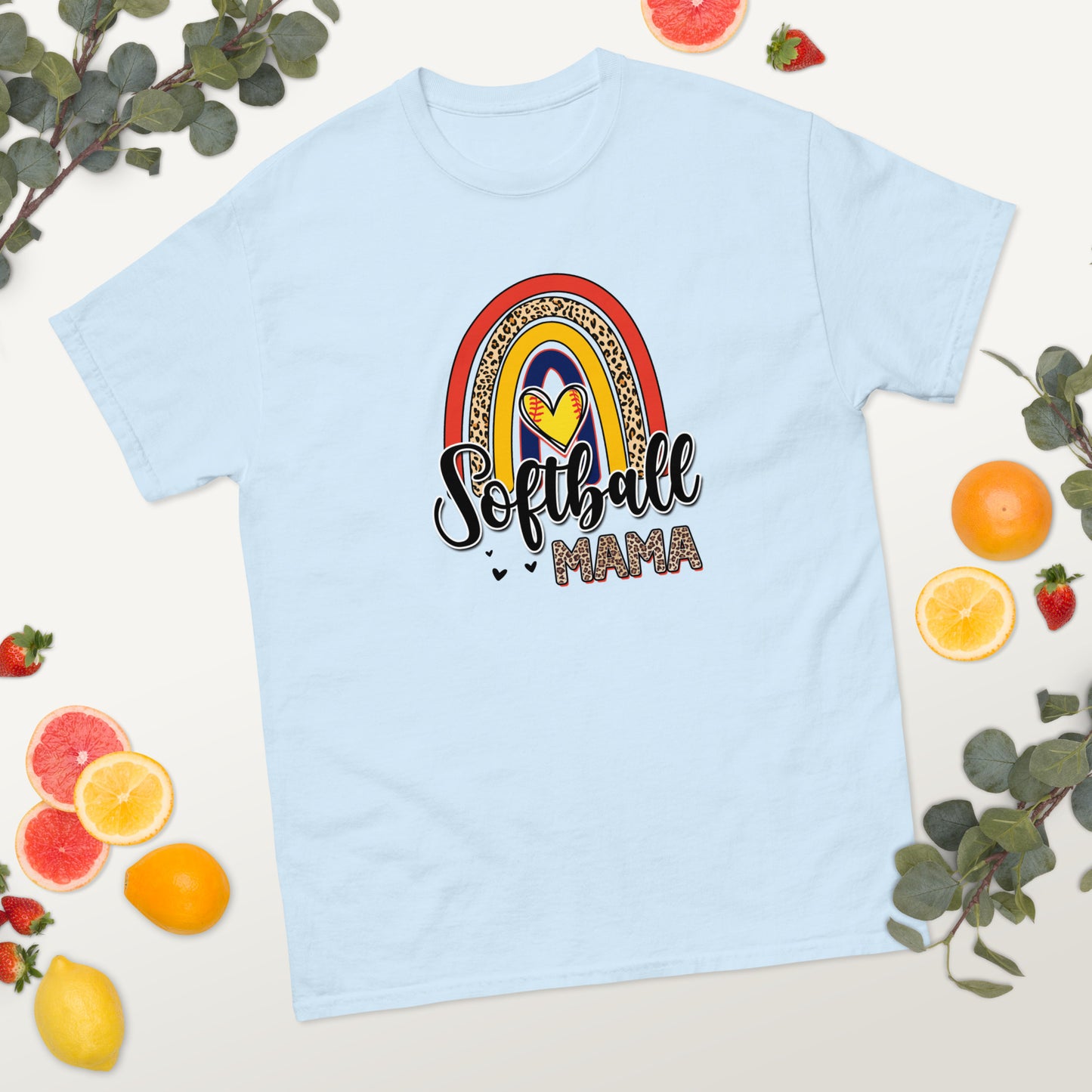 Softball Mama Rainbow classic tee