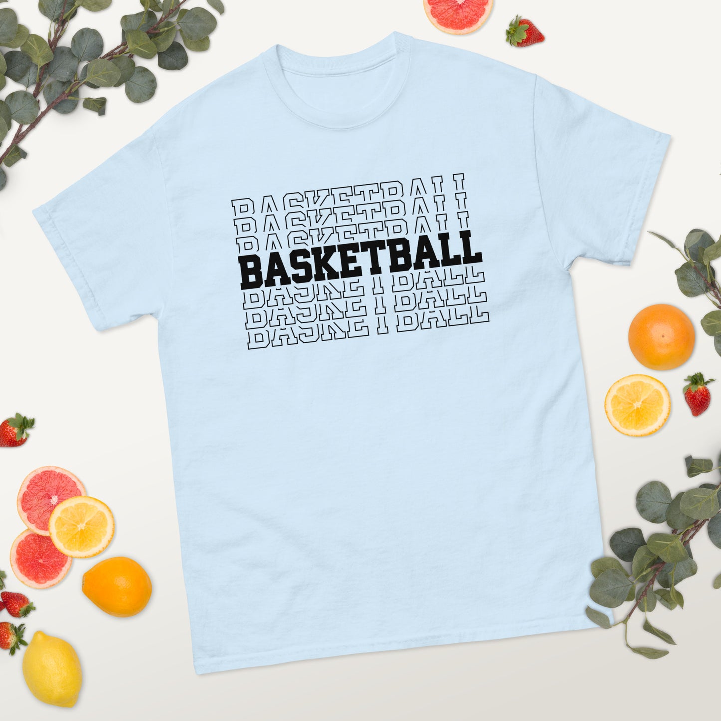 Basketball Stacked classic tee