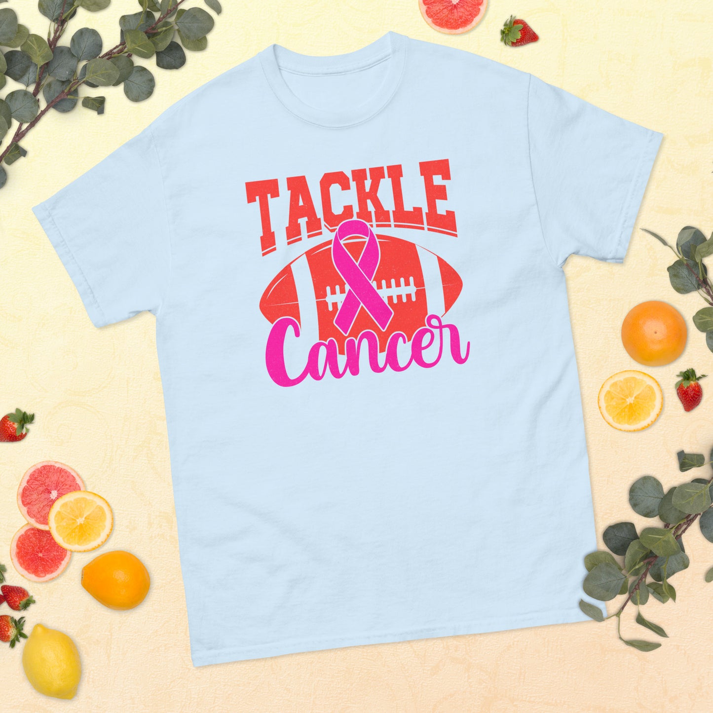 Breast Cancer Awareness Football Tackle Cancer Tee