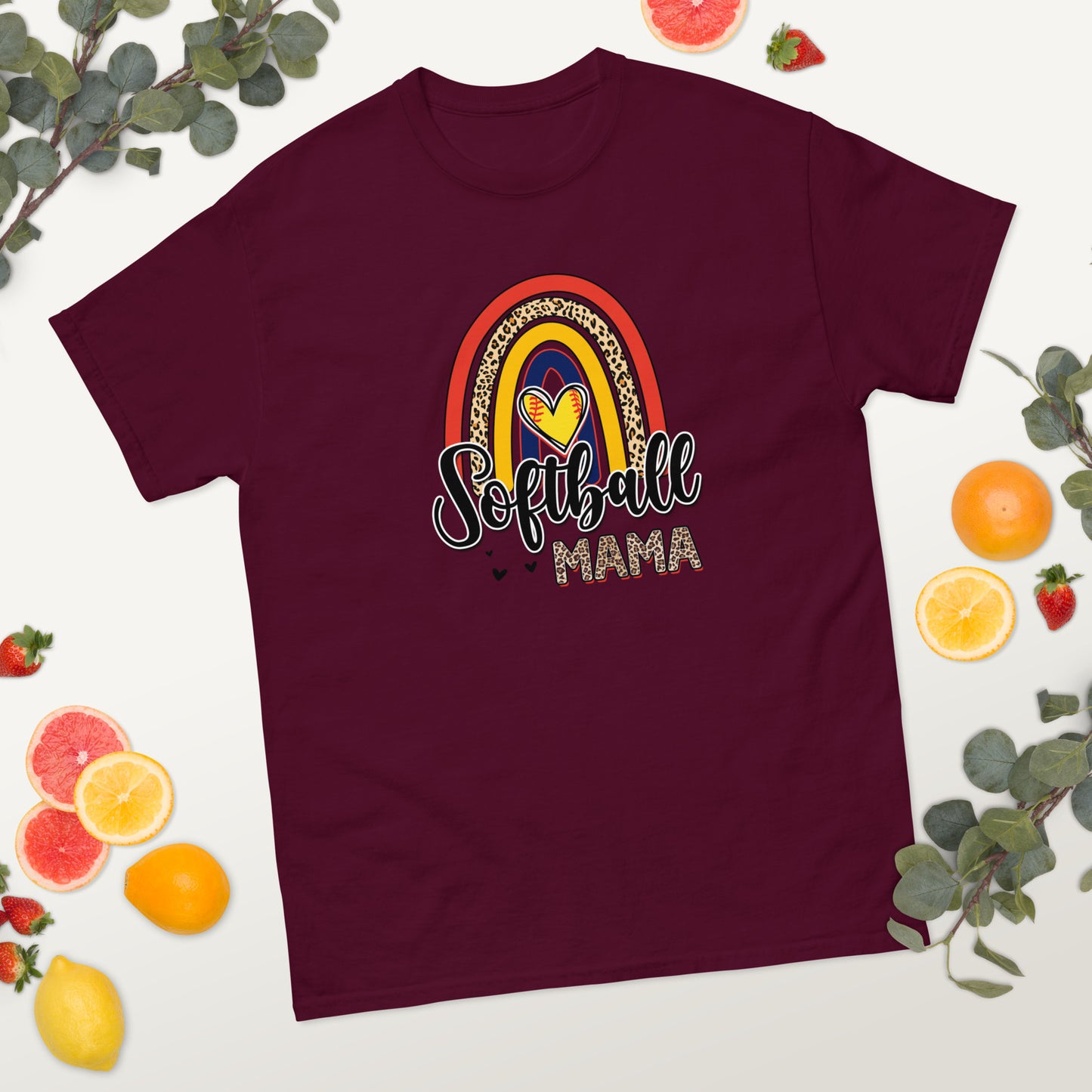 Softball Mama Rainbow classic tee