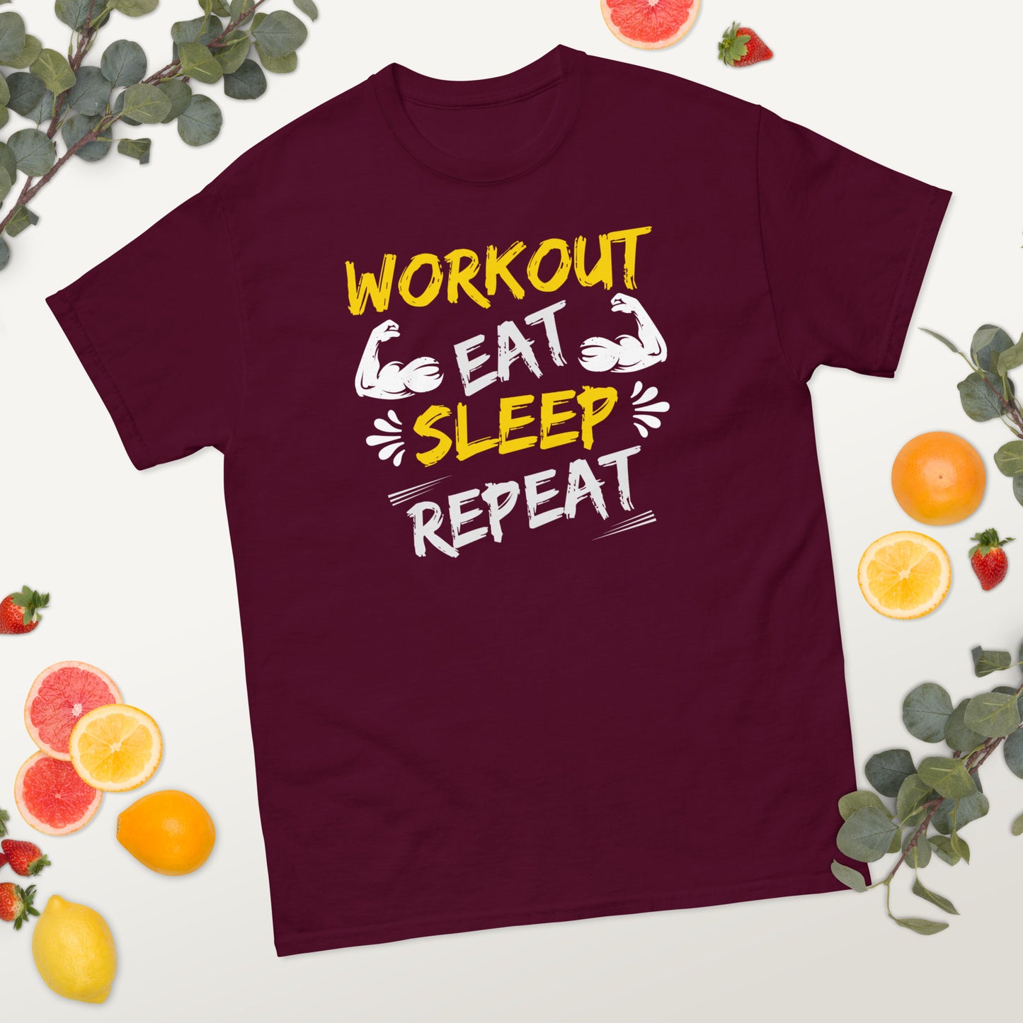 Workout Eat Sleep Repeat Gym classic tee