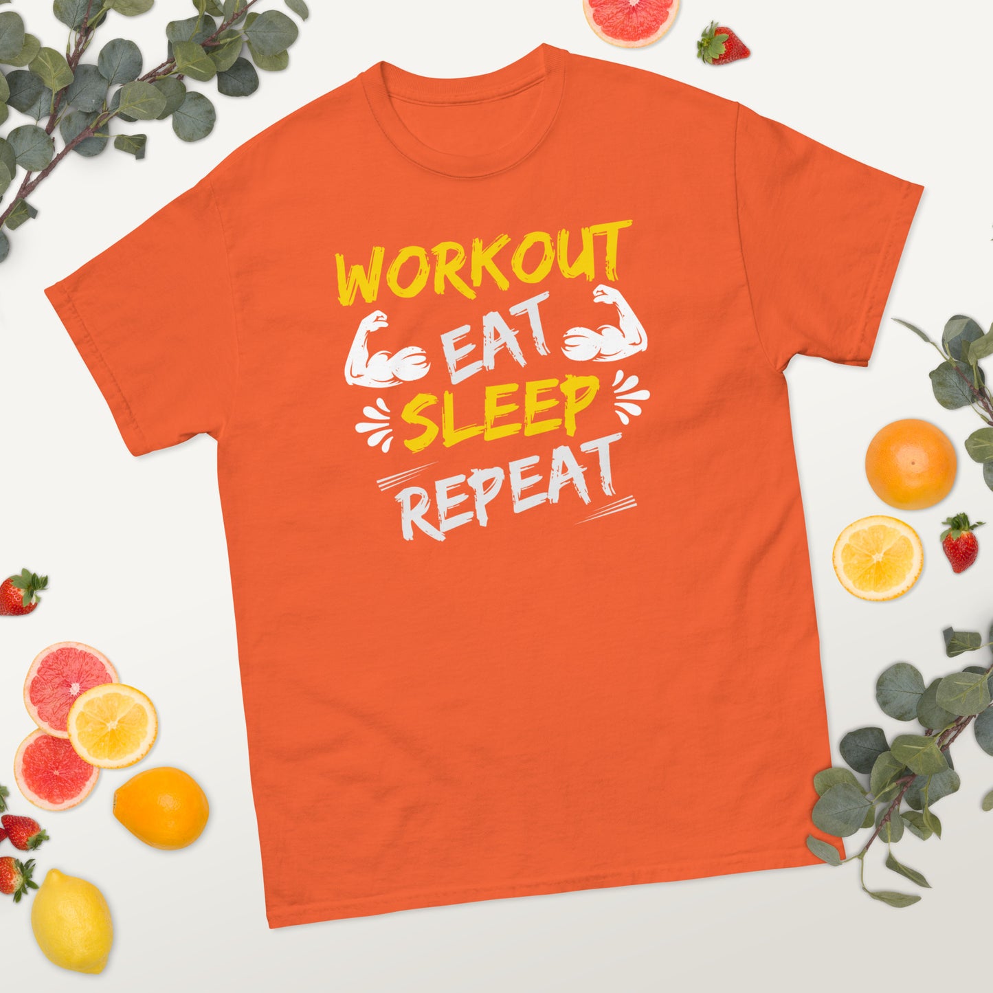 Workout Eat Sleep Repeat Gym classic tee