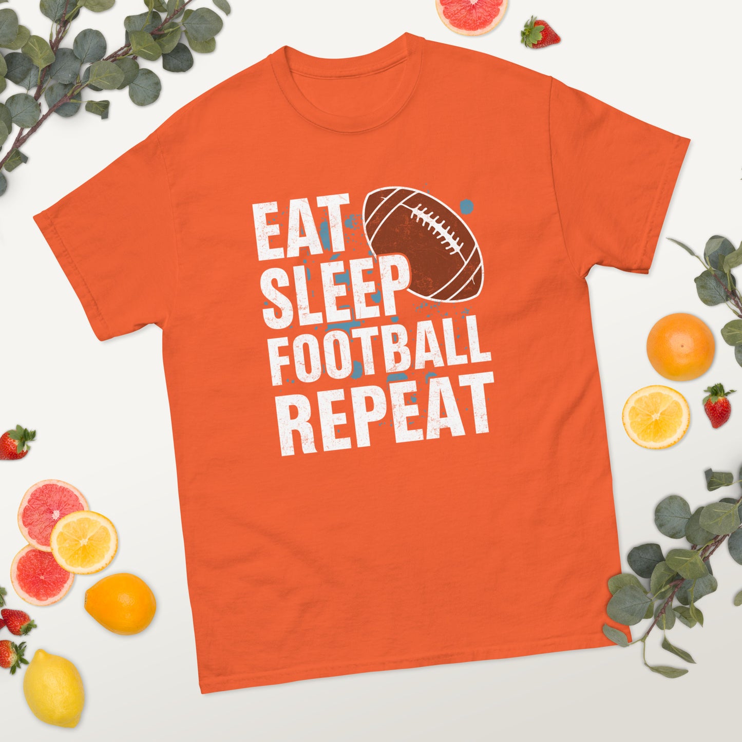 Eat Sleep Football Repeat classic tee