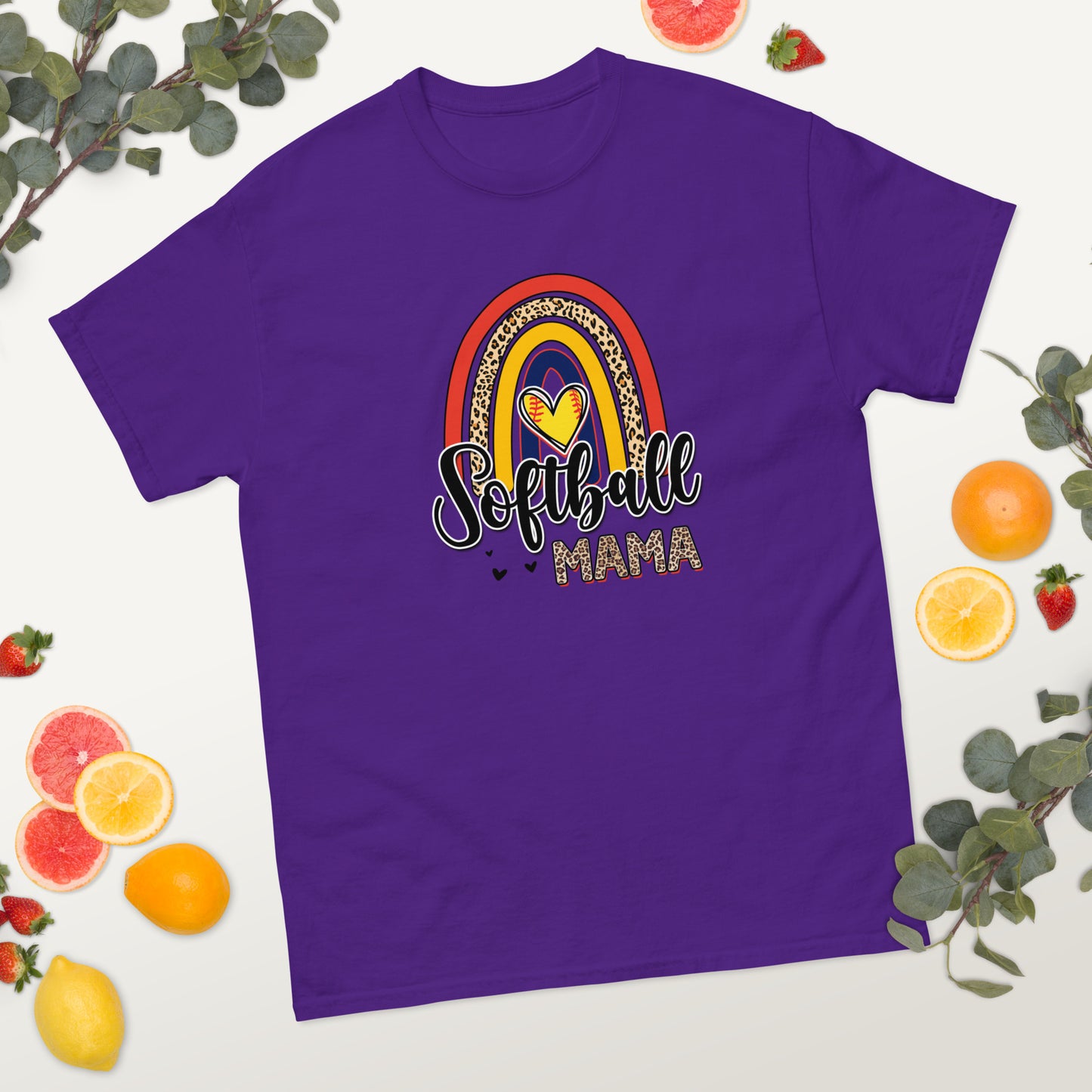 Softball Mama Rainbow classic tee