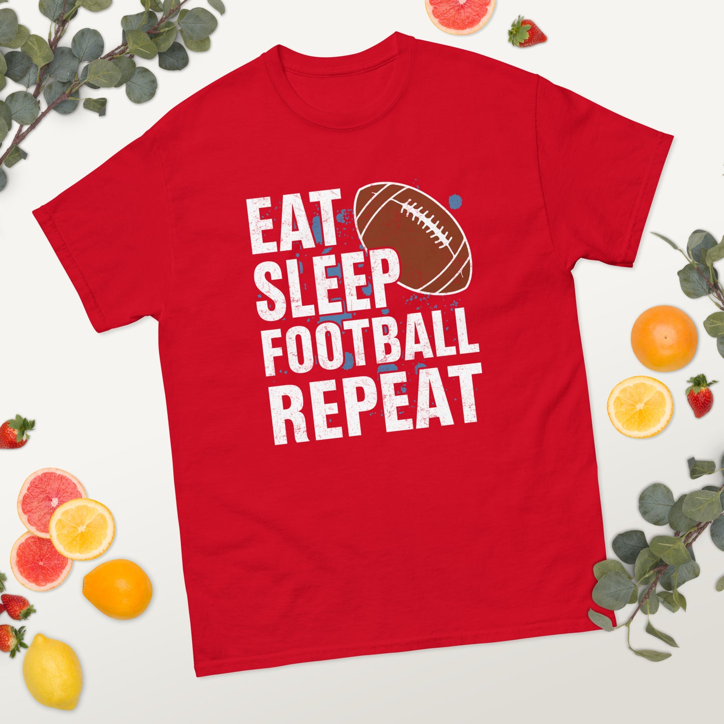 Eat Sleep Football Repeat classic tee