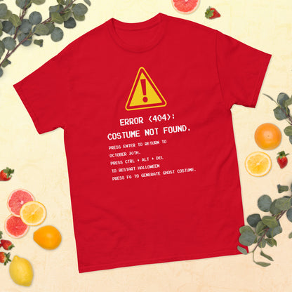 Error Halloween Costume Not Found Tee