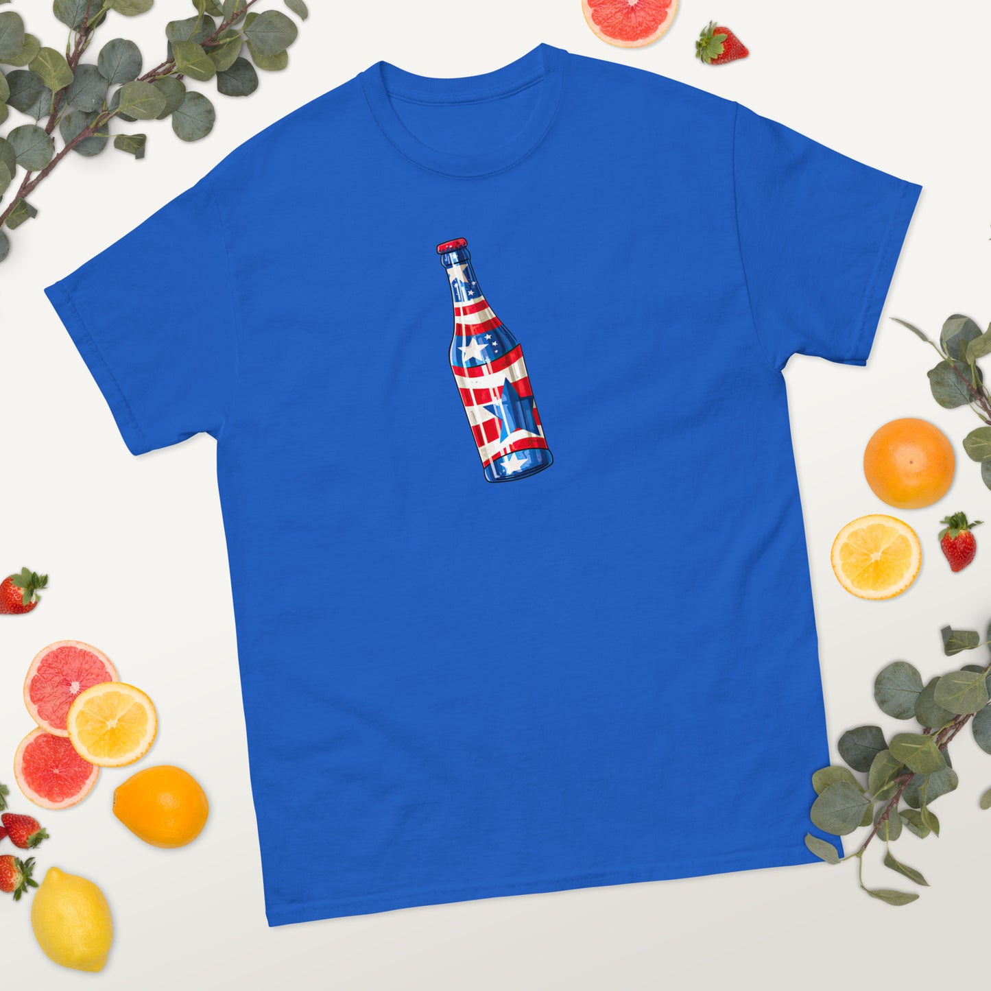 American Flag Beer Bottle - 4th of July - America classic tee