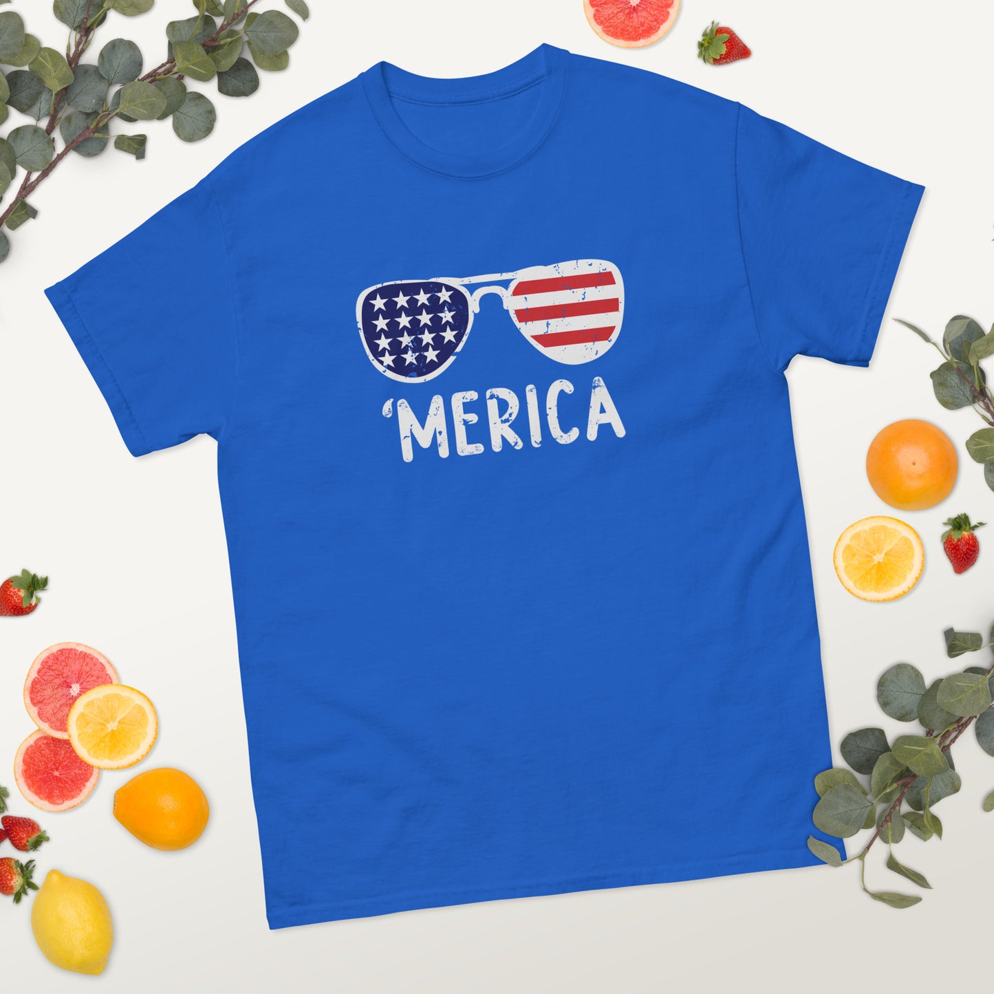 'Merica American Flag Sunglasses - 4th of July - America classic tee