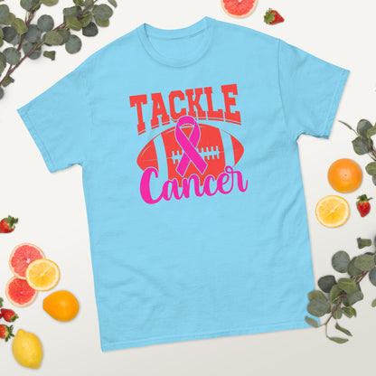 Breast Cancer Awareness Football Tackle Cancer Tee