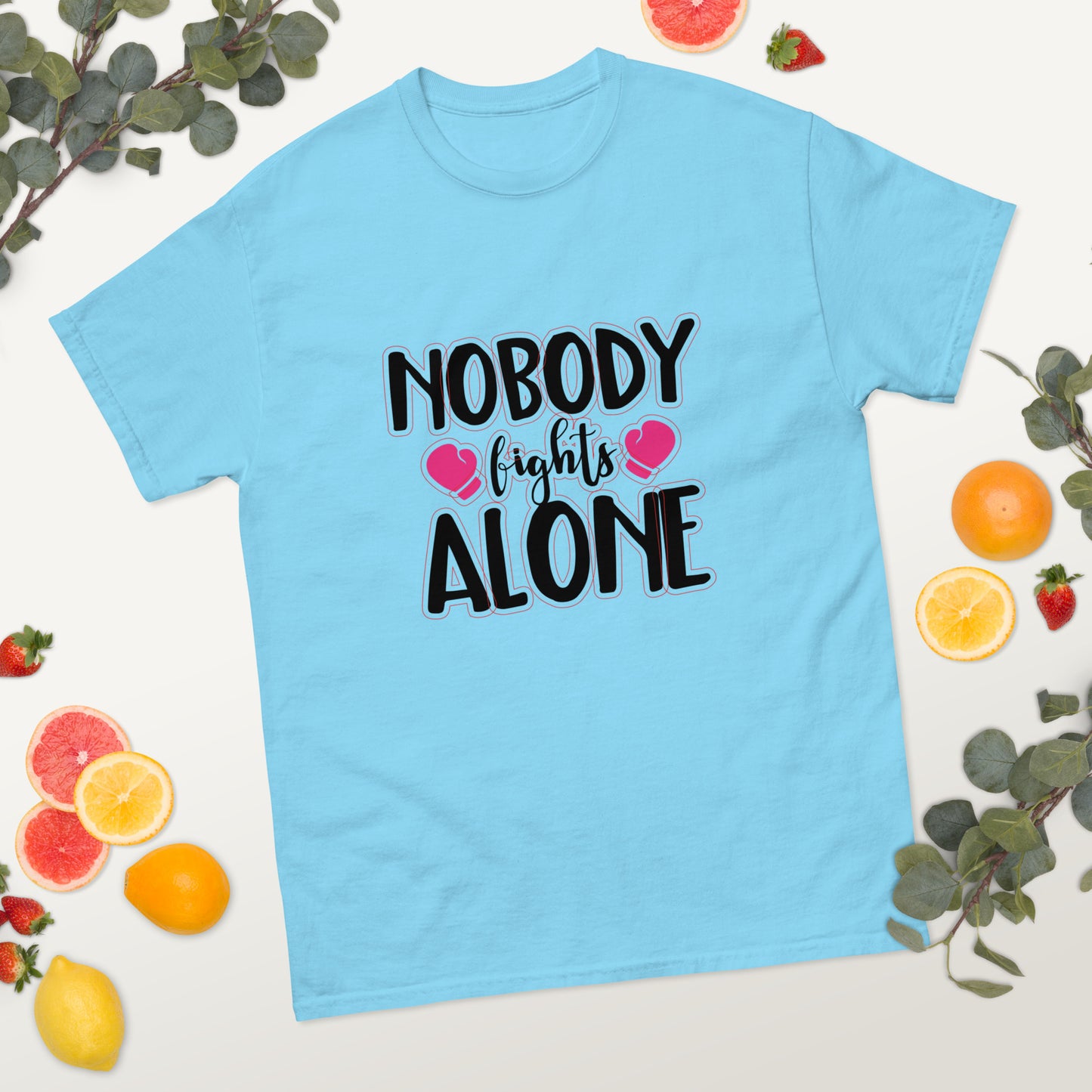 Breast Cancer Awareness Nobody Fights Alone Tee