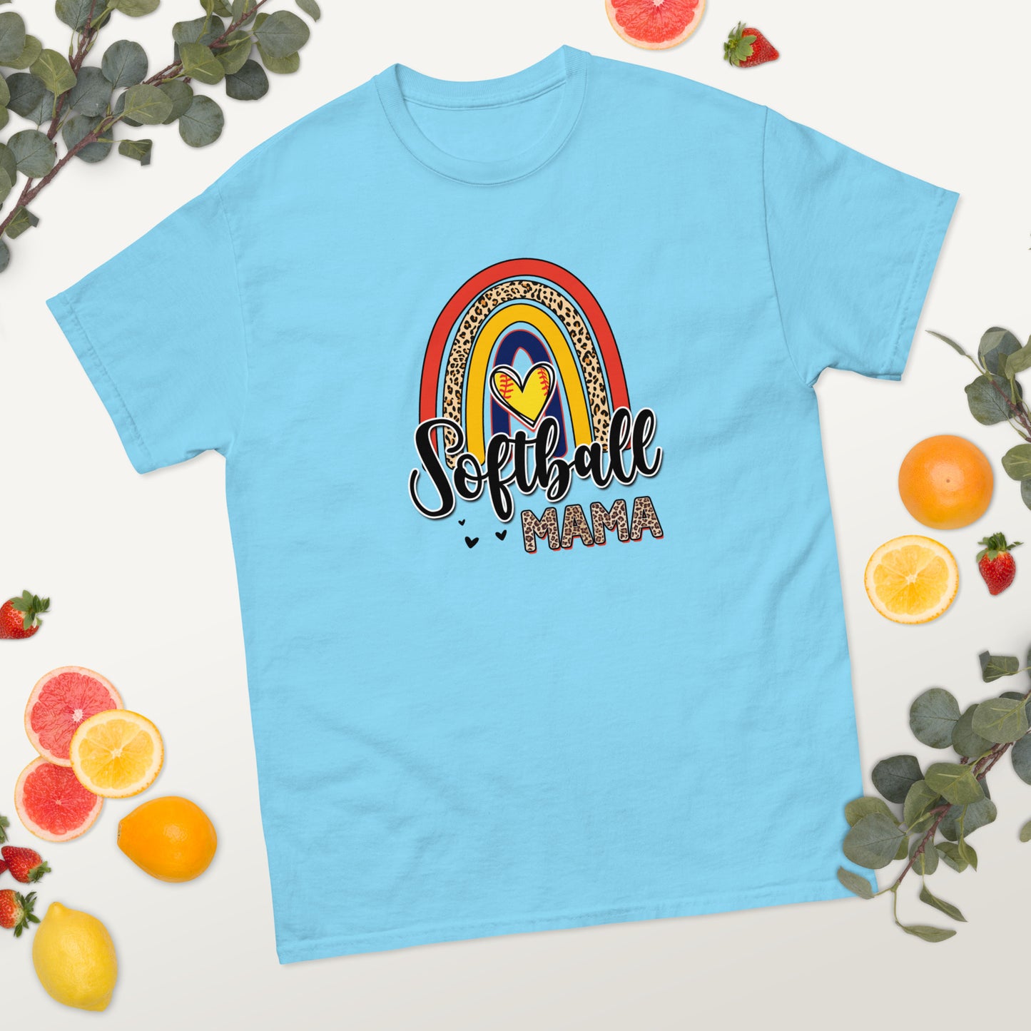 Softball Mama Rainbow classic tee