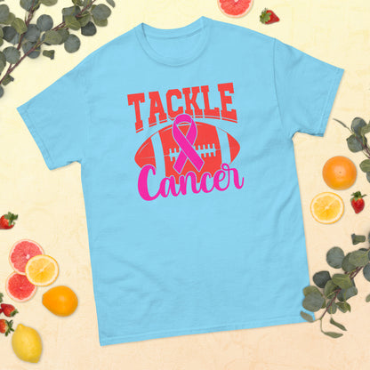 Breast Cancer Awareness Football Tackle Cancer Tee