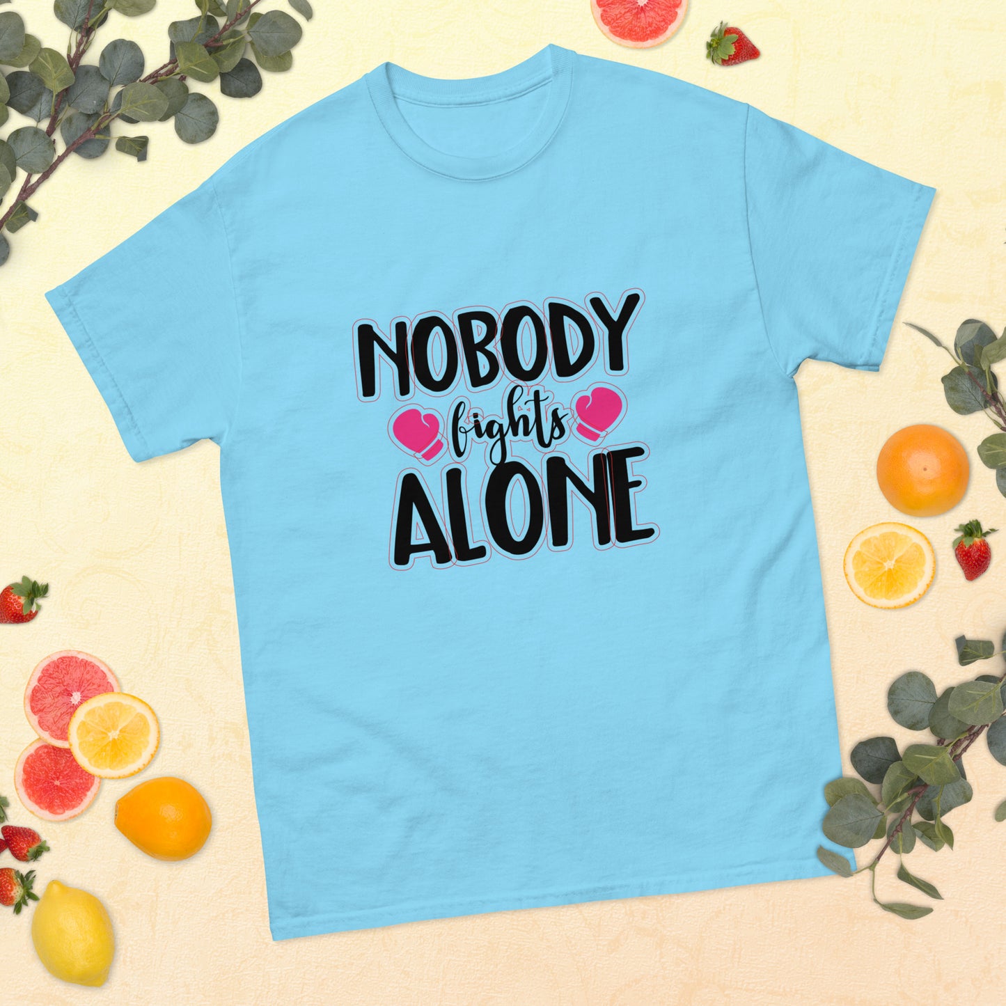 Breast Cancer Awareness Nobody Fights Alone Tee