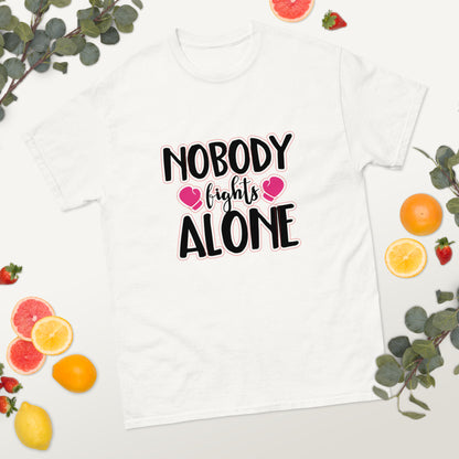 Breast Cancer Awareness Nobody Fights Alone Tee