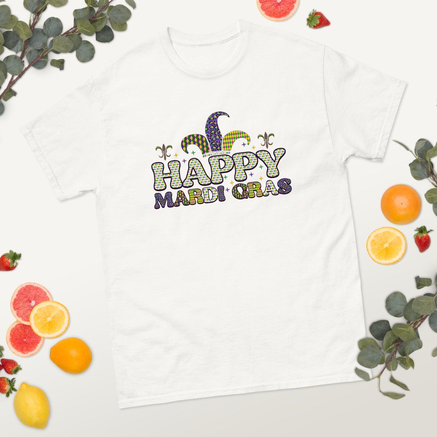 Happy Mardi Gras classic tee