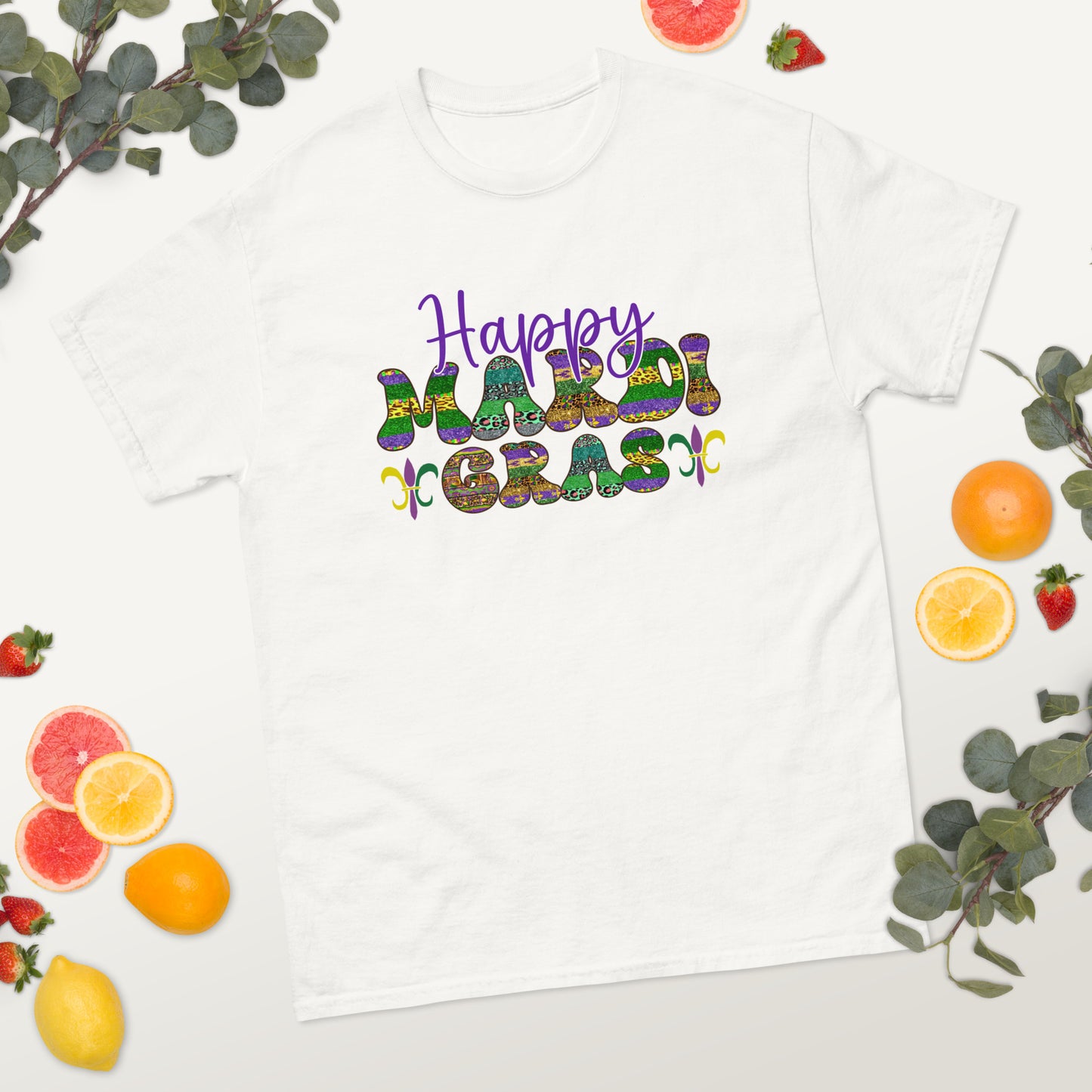 Happy Mardi Gras classic tee