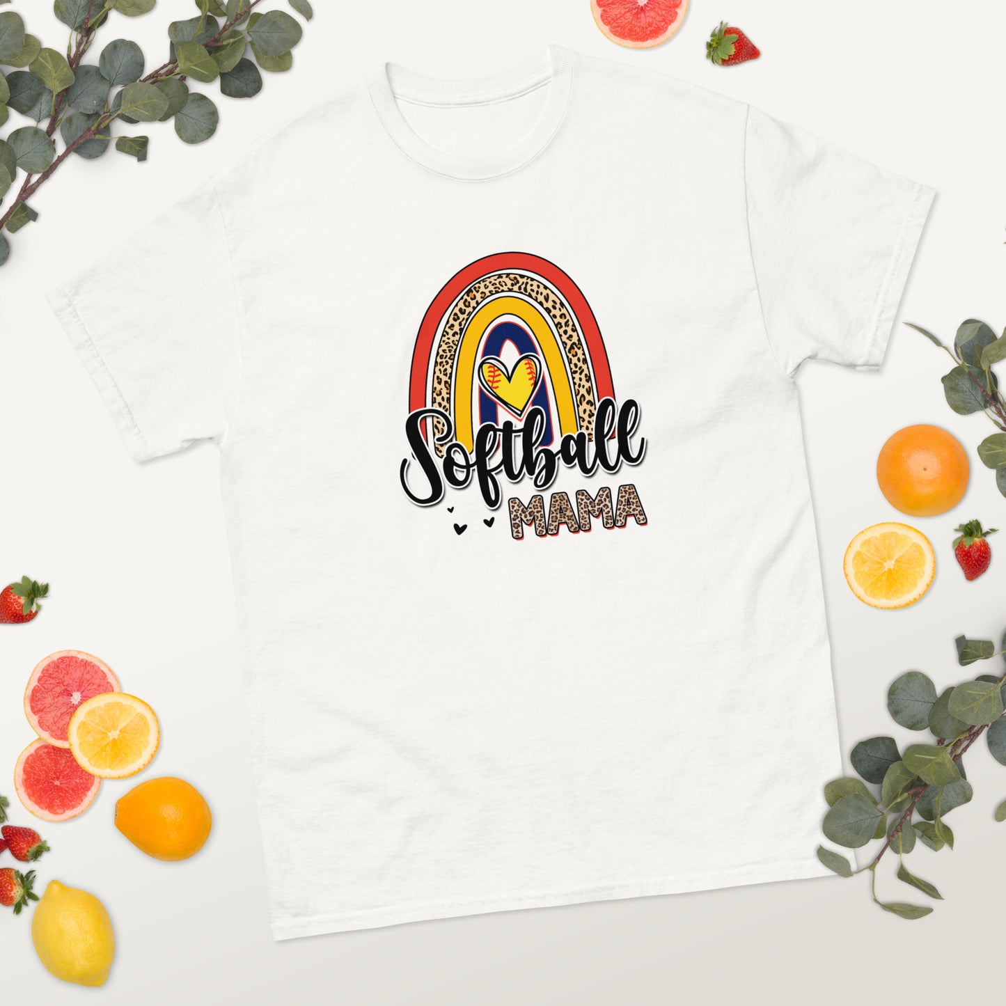 Softball Mama Rainbow classic tee