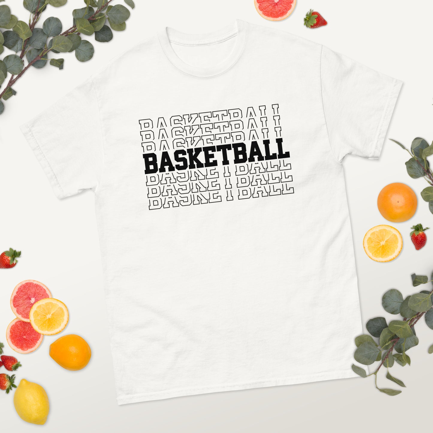 Basketball Stacked classic tee