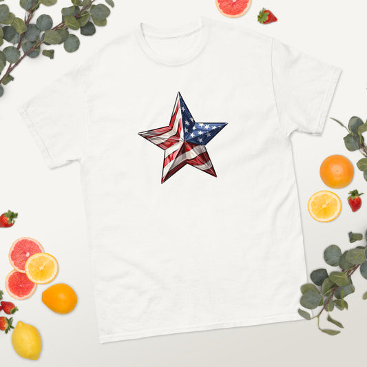 American Flag Star - 4th of July - America classic tee