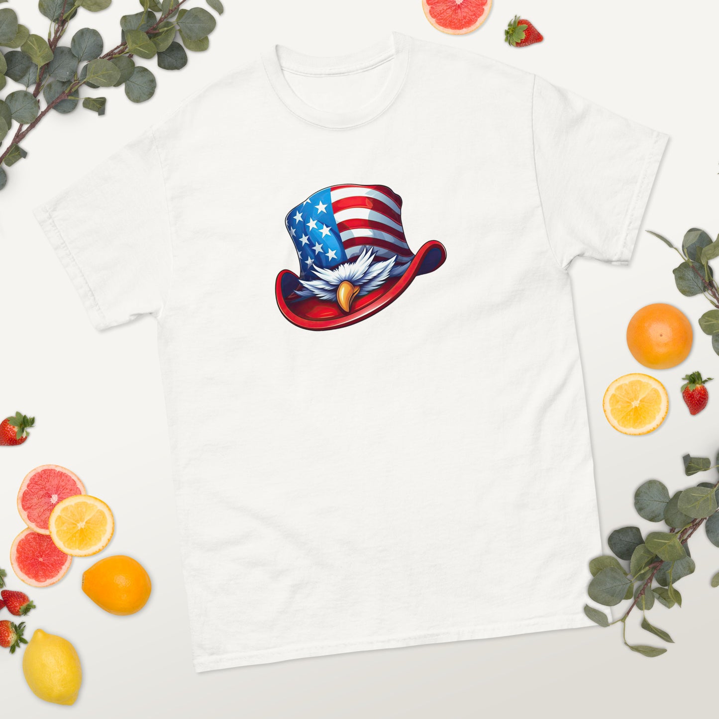 American Eagle Top Hat - 4th of July - America classic tee