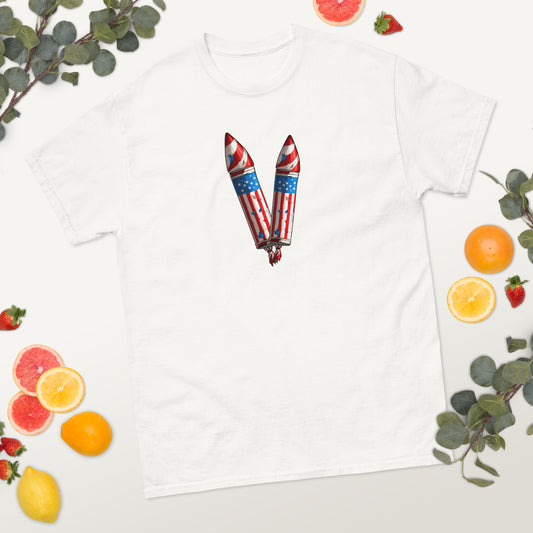 American Flag Fireworks - 4th of July - America classic tee