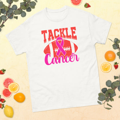 Breast Cancer Awareness Football Tackle Cancer Tee